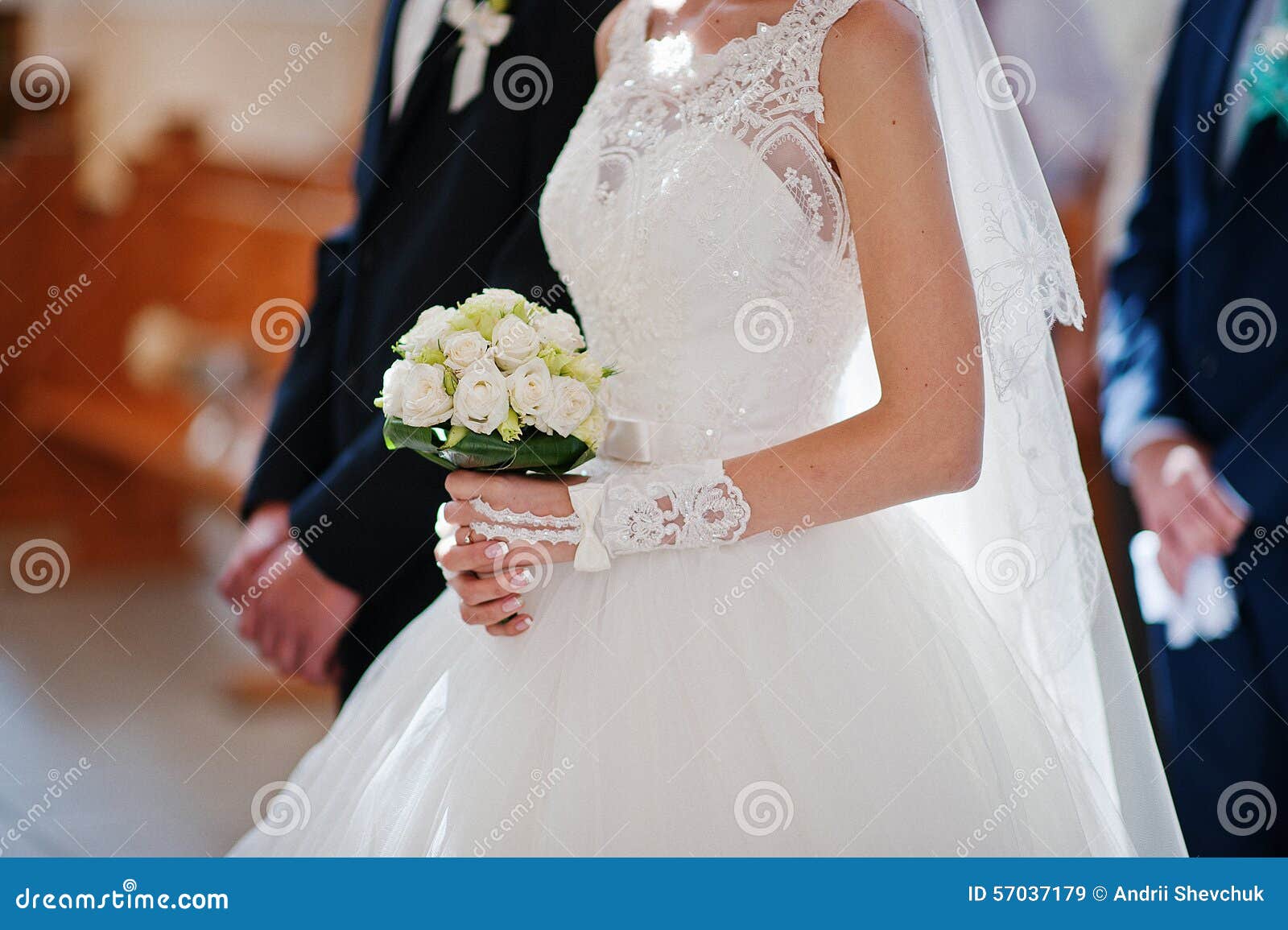 Holding Hands of Wedding Couple Stock Image - Image of trees, hands ...
