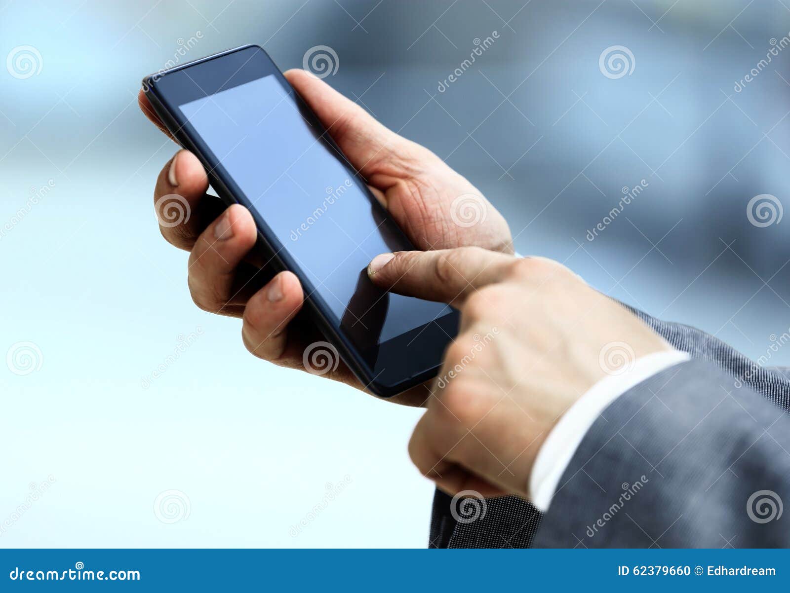 Holding Phone Stock Photo - Image: 62379660