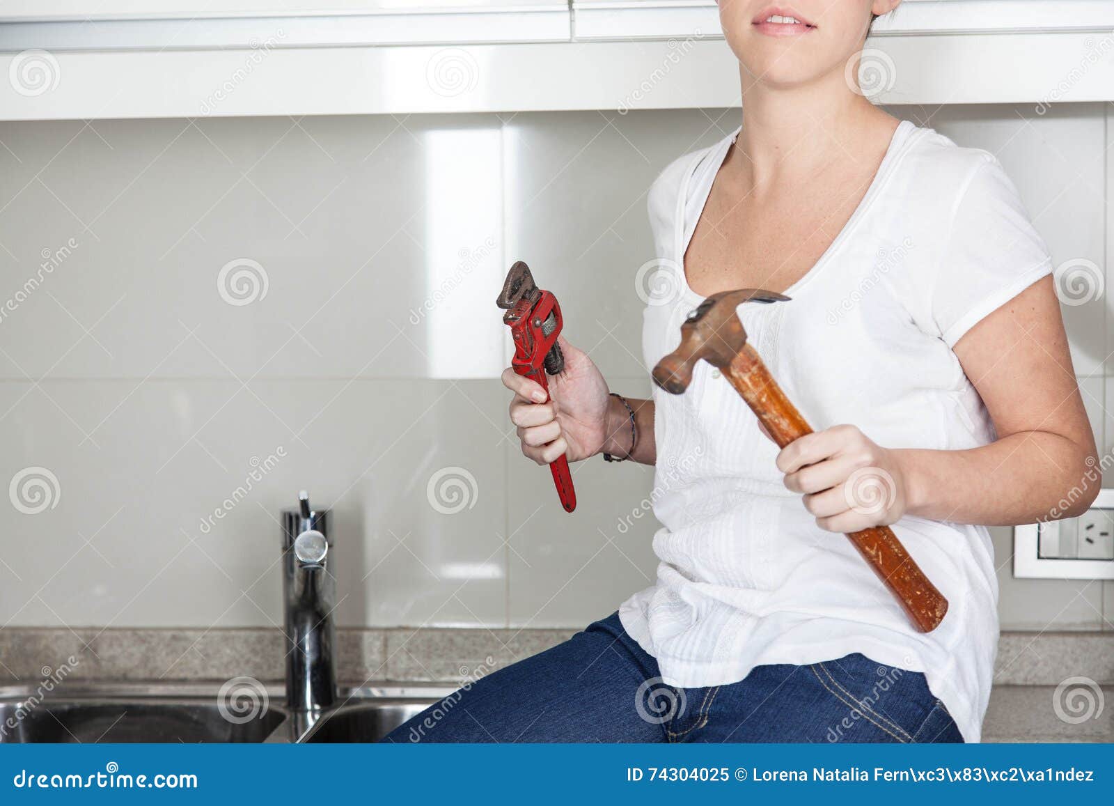 Holding tools stock image. Image of working, hands, tools 74304025