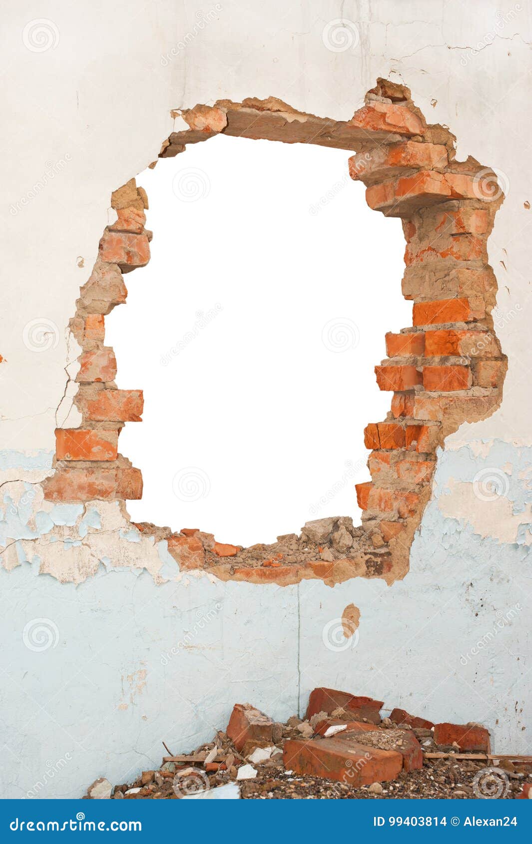 Hole brick wall stock photo. Image of hole, backgrounds 99403814