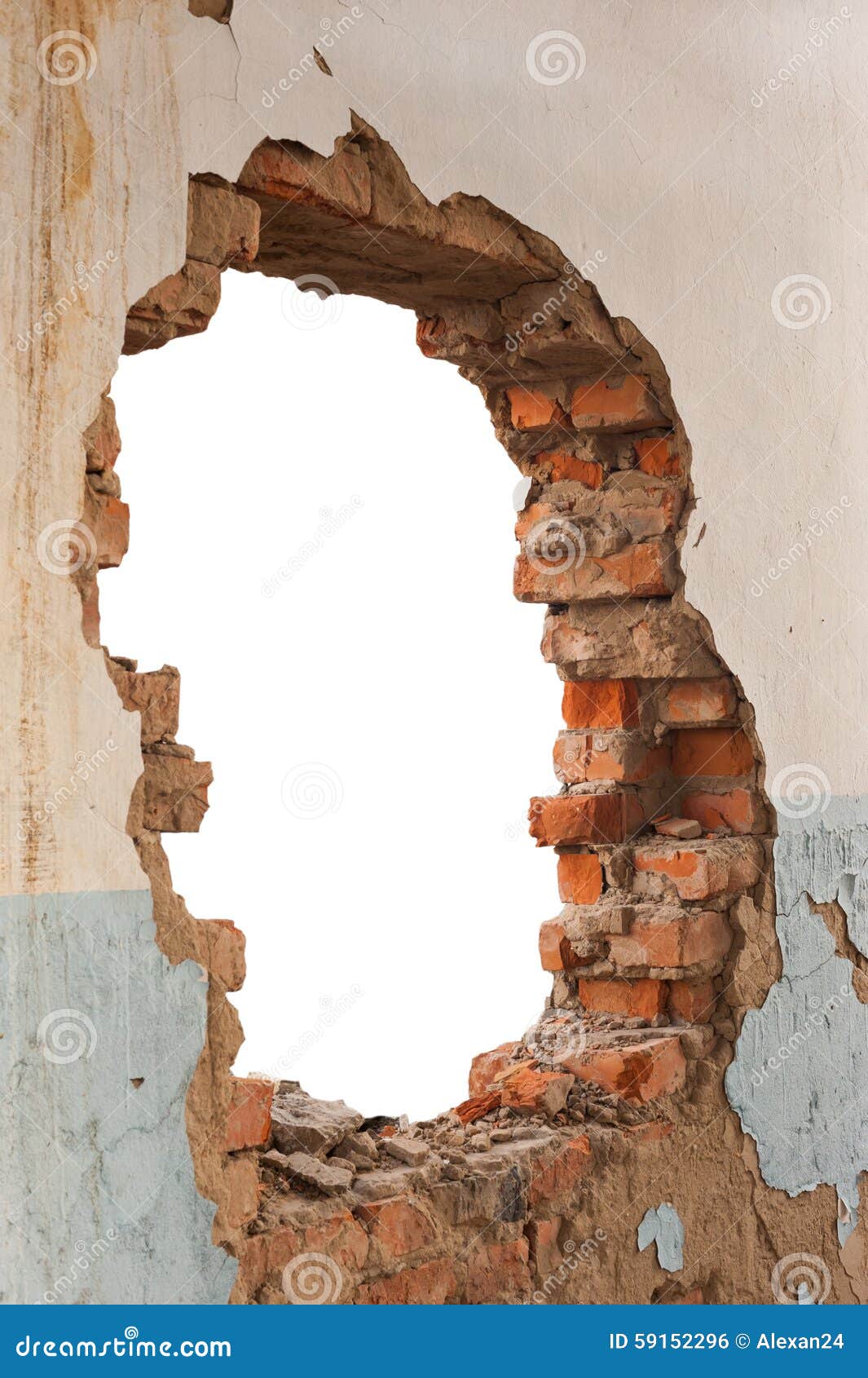 hole in brick wall