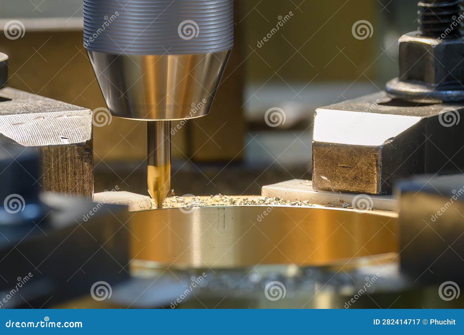 The Hole Chamfer Process on NC Milling Machine with Brass Material