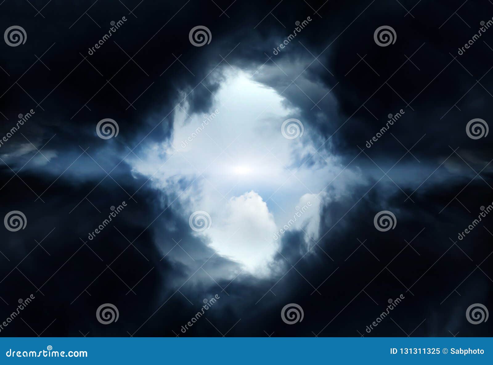 Hole in the Dramatic Clouds Stock Image Image of grey, clouds 131311325