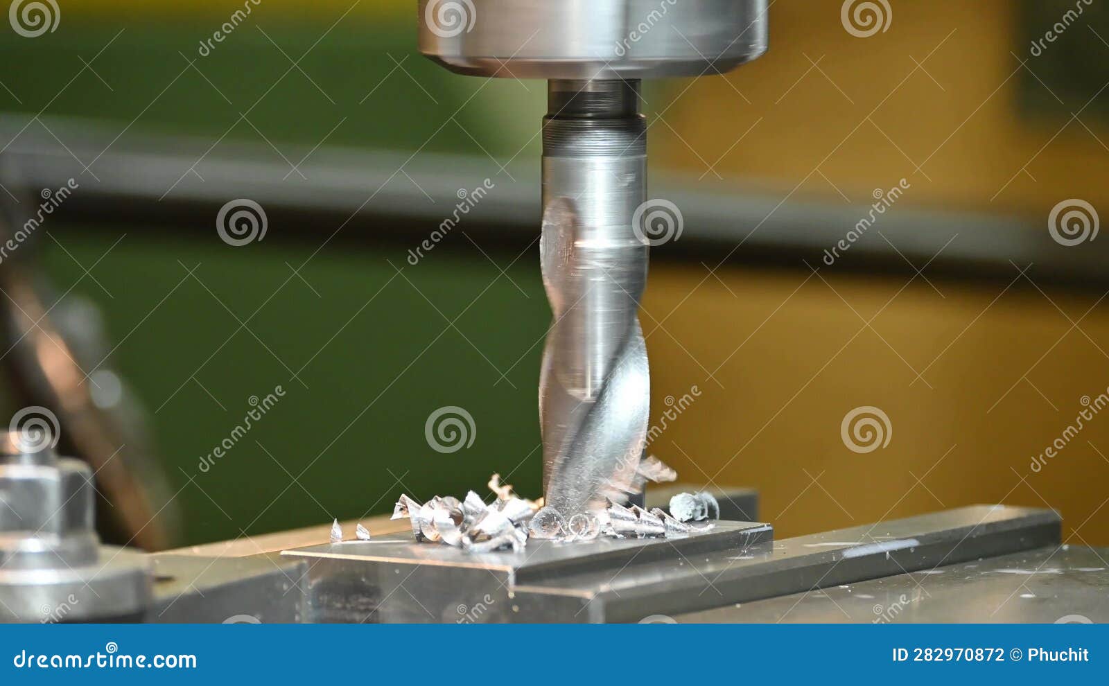 The Hole Making Process on NC Milling Machine with Drill Tool Stock