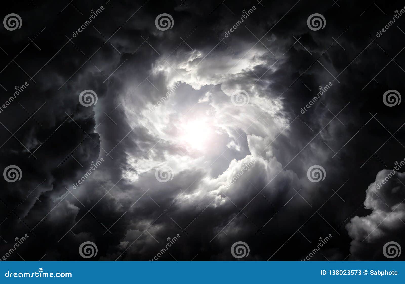 Hole in the Storm Clouds stock image. Image of dark 138023573