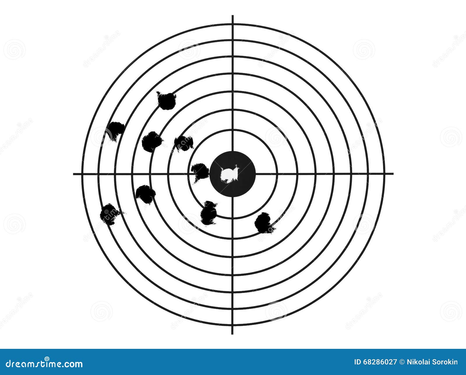Holes in target stock image. Image of concepts, hole 68286027