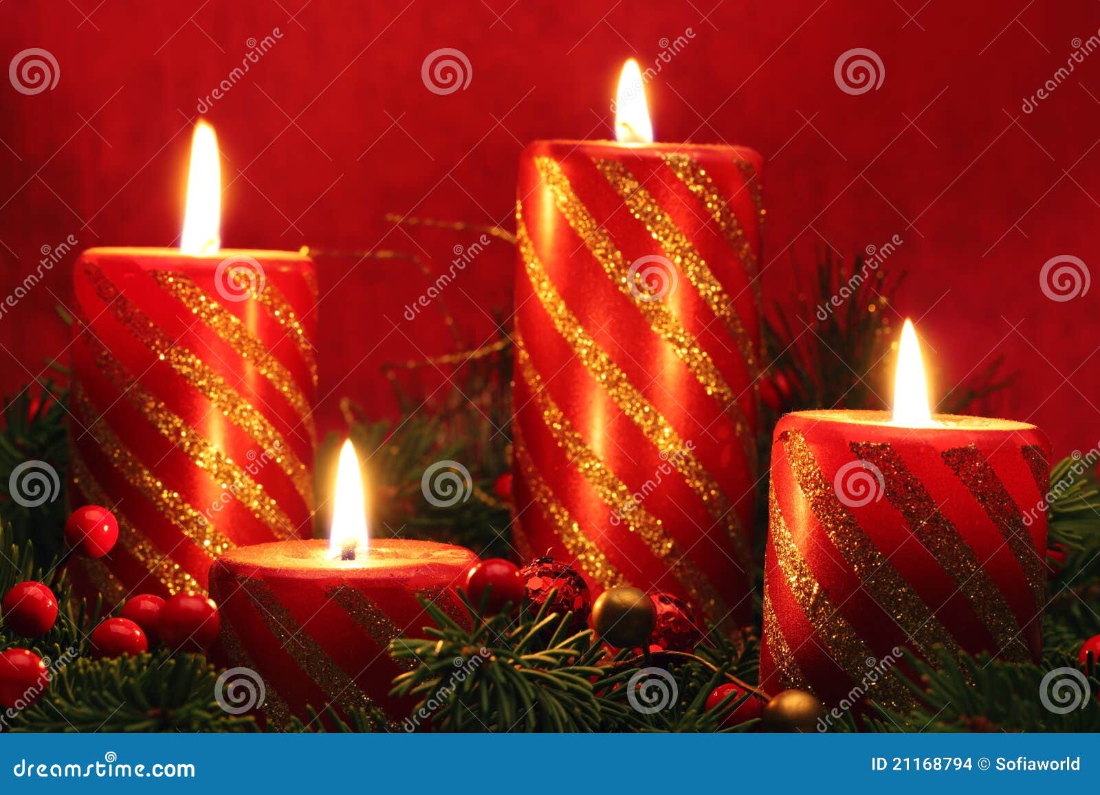 Holiday candles stock photo. Image of ornate, advent 21168794