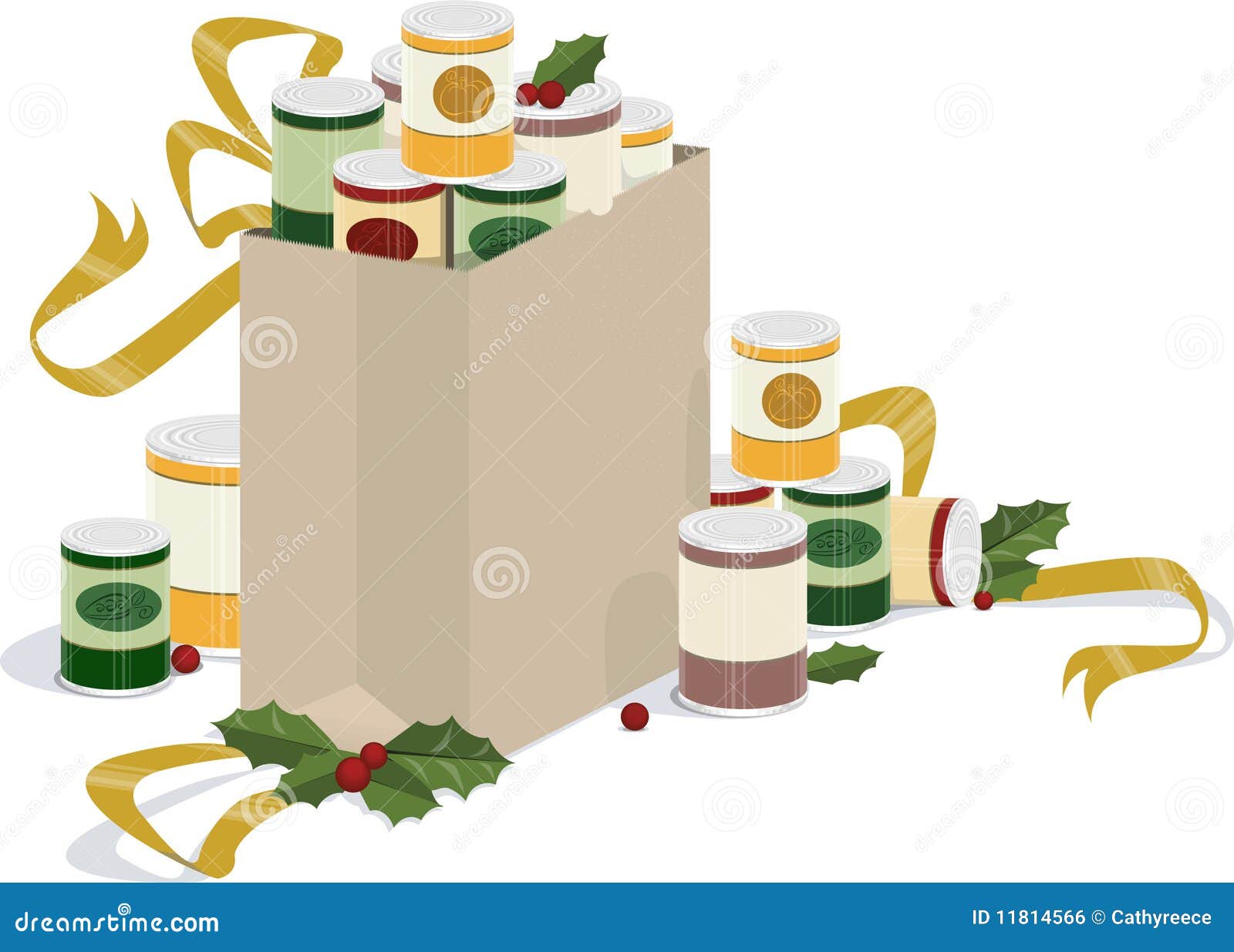 Holiday canned food drive stock vector. Illustration of christmas With Regard To Canned Food Drive Flyer Template