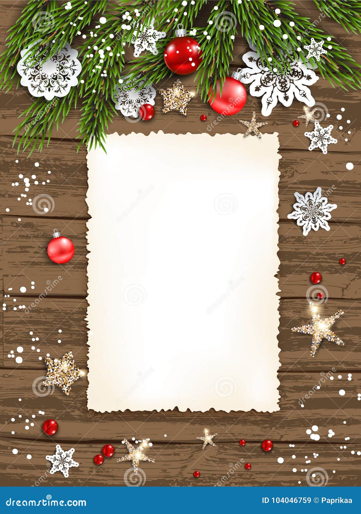 Holiday card frame stock vector. Illustration of poster - 104046759