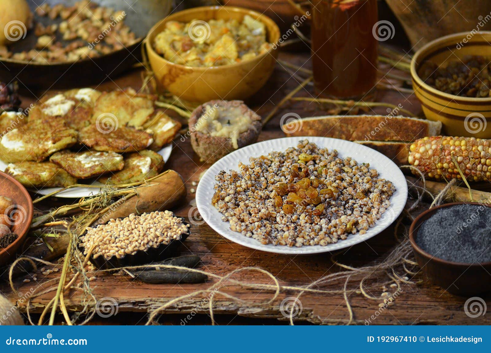 Traditional Kutia and Spices in Ukraine Stock Photo - Image of meal ...