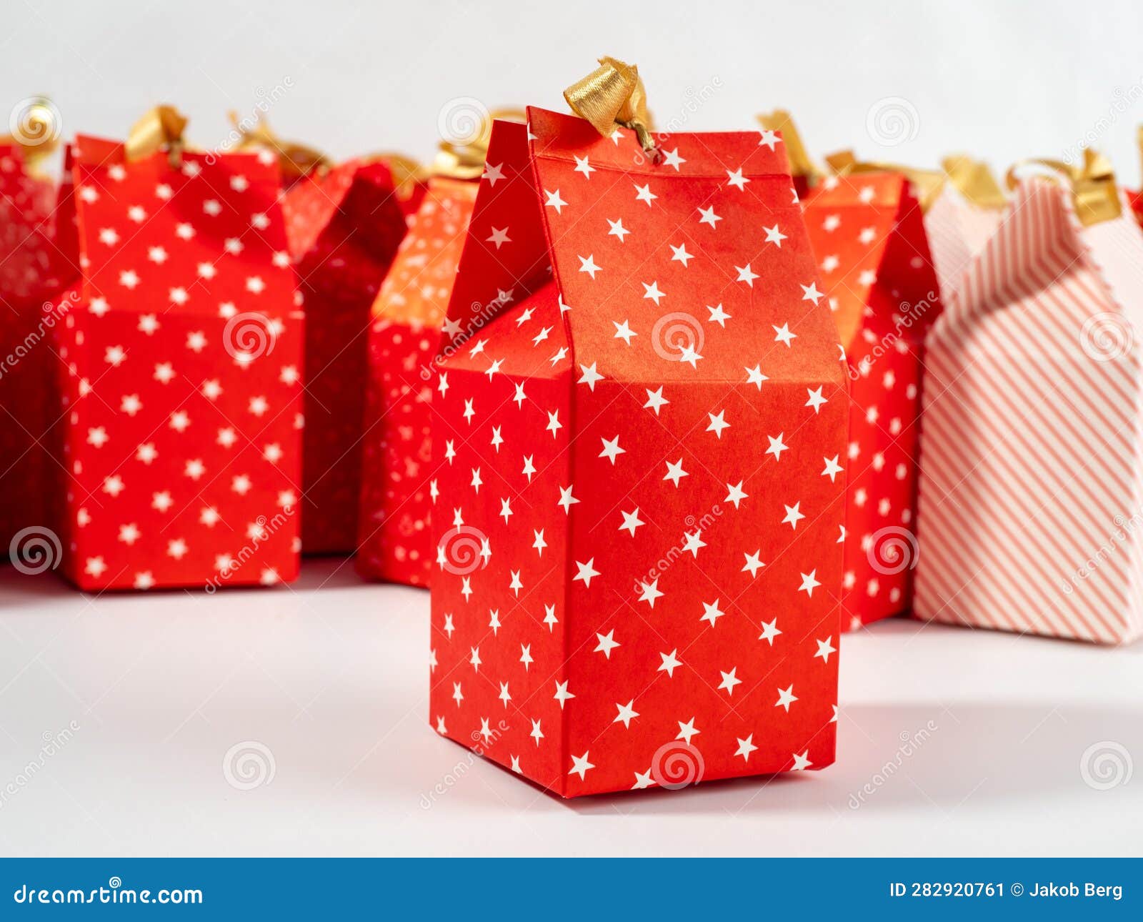 Holiday Gift Boxes. Gift Bags Stock Image Image of package, ribbon