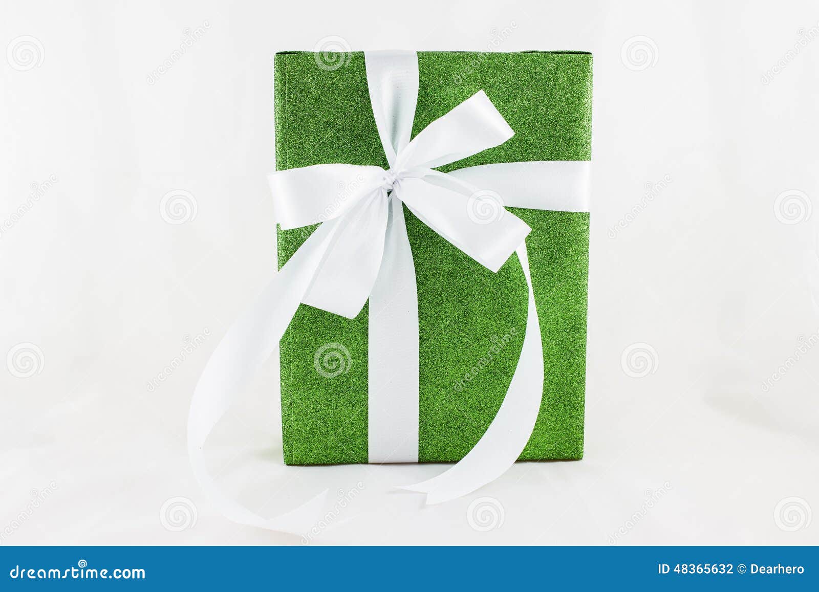 Holiday Gift Boxes Decorated with Ribbon on White Stock Photo Image