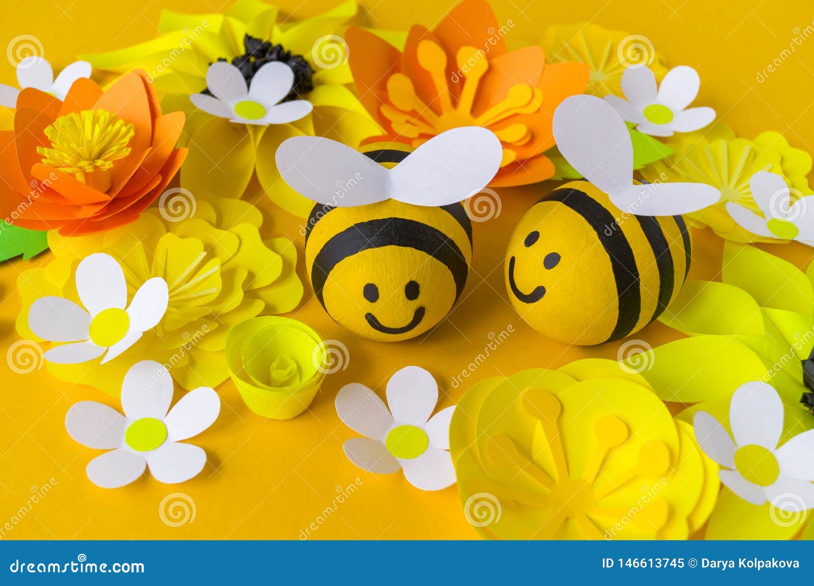 Holiday Honey. Yellow Background. Handicraft Bee Painted Egg. Easter. Origami Paper Flower Stock Image - Image of orange, animal: 146613745 Holiday Honey. Yellow Background. Handicraft Bee Painted Egg. Easter. Origami Paper Flower Stock Image - Image of orange, animal: 146613745