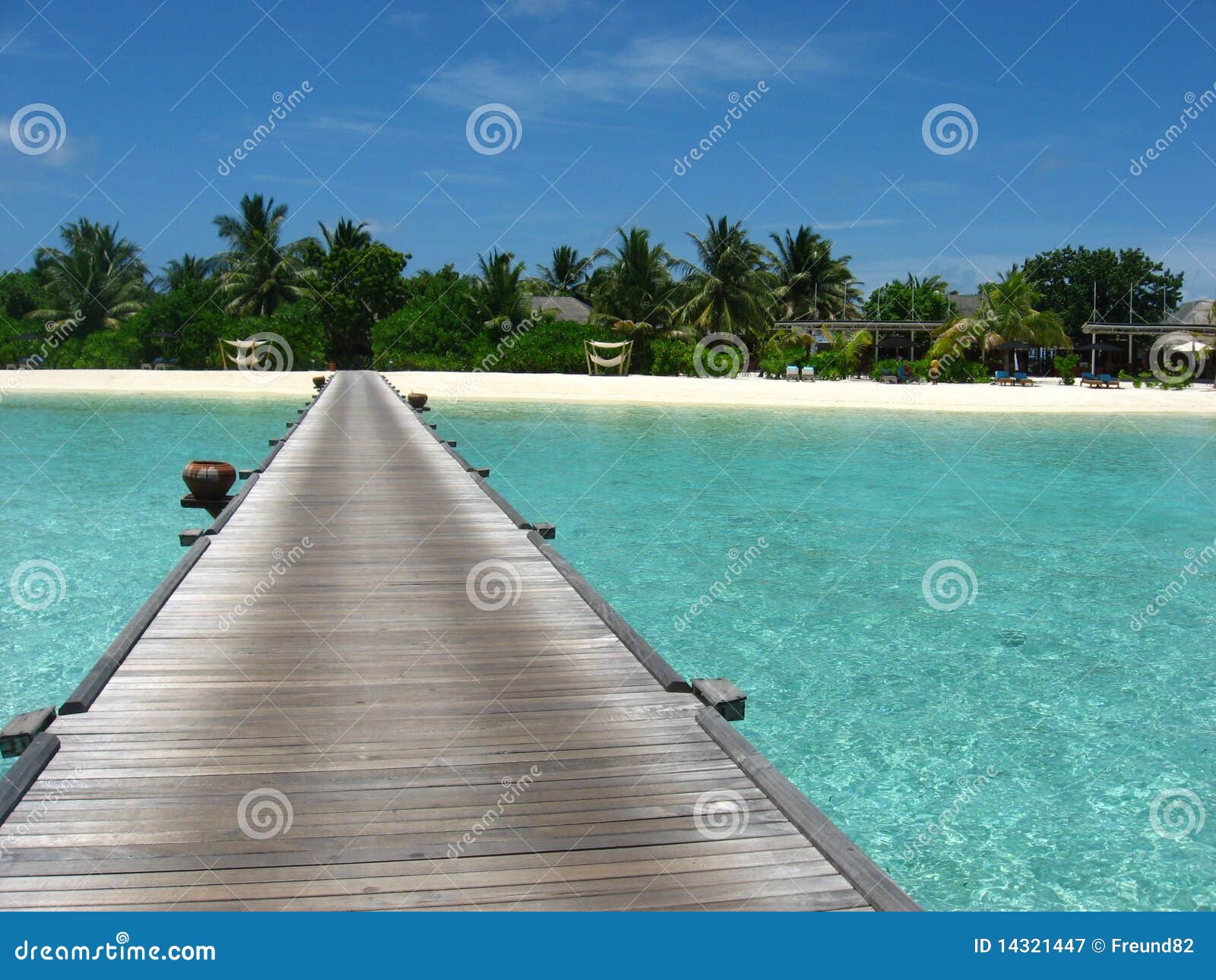 Holiday island. stock image. Image of resort, palm, paradise 14321447