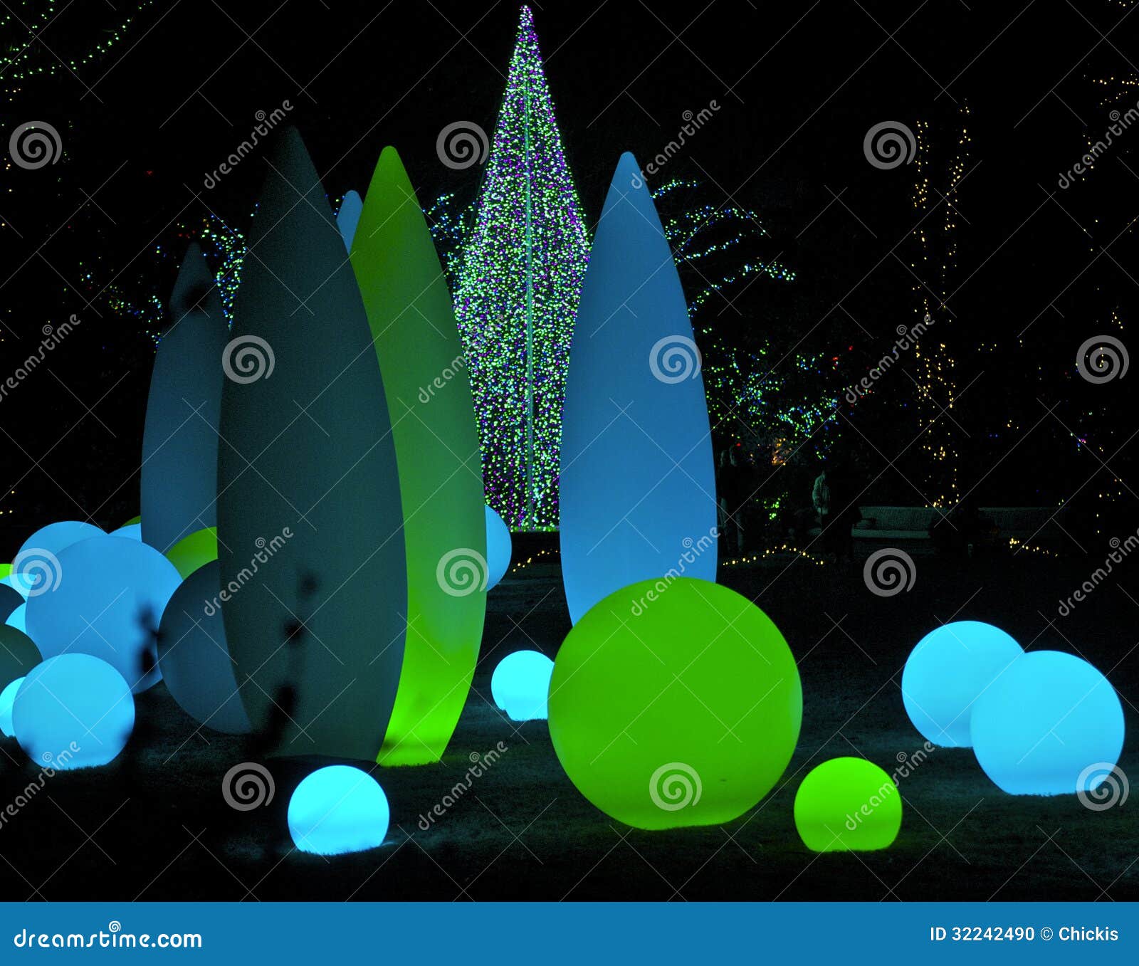 Holiday Lights stock photo. Image of dreamland, globes 32242490