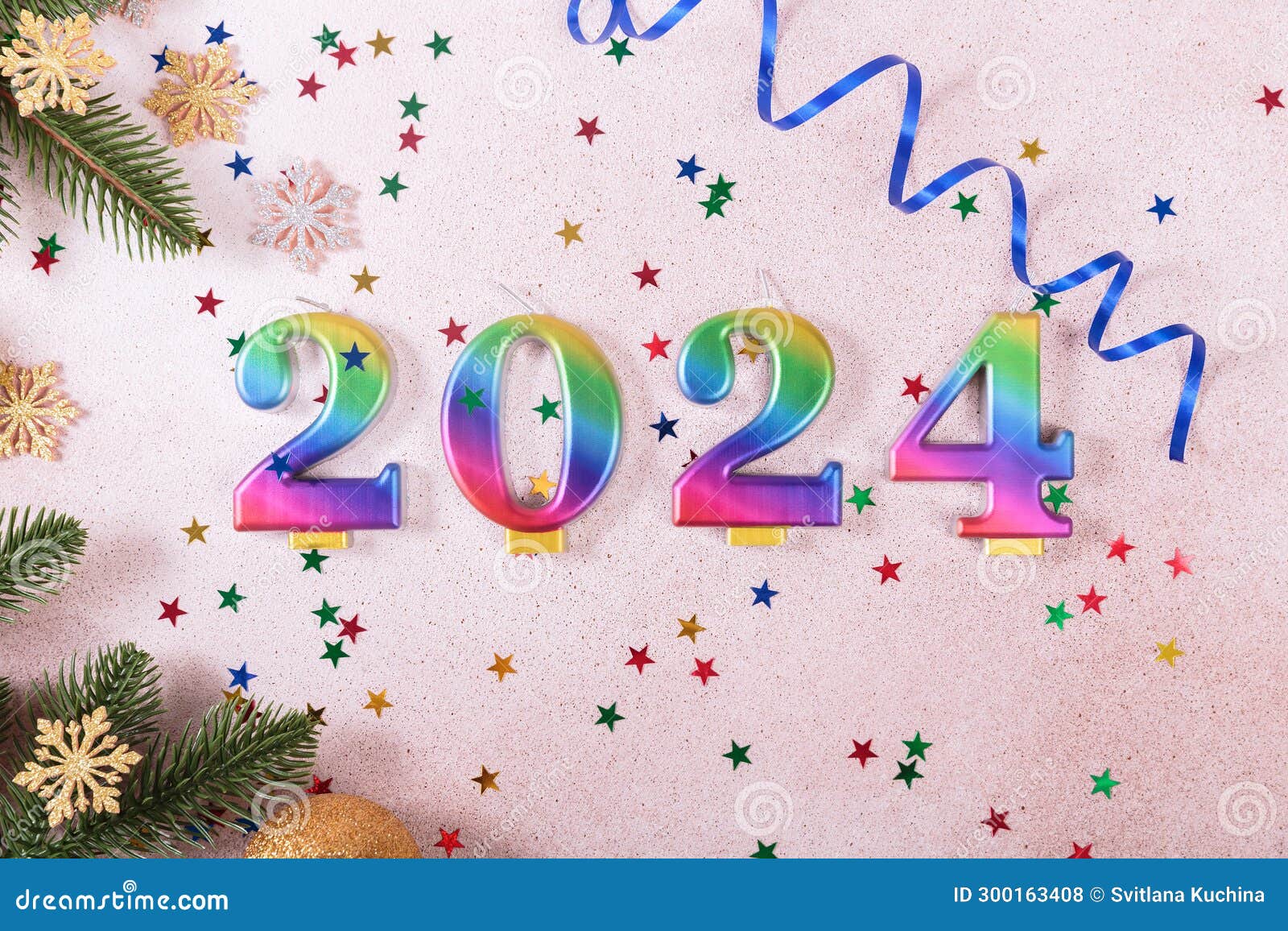 Holiday Sparkling Background Happy New Year 2024 Stock Photo - Image of ...