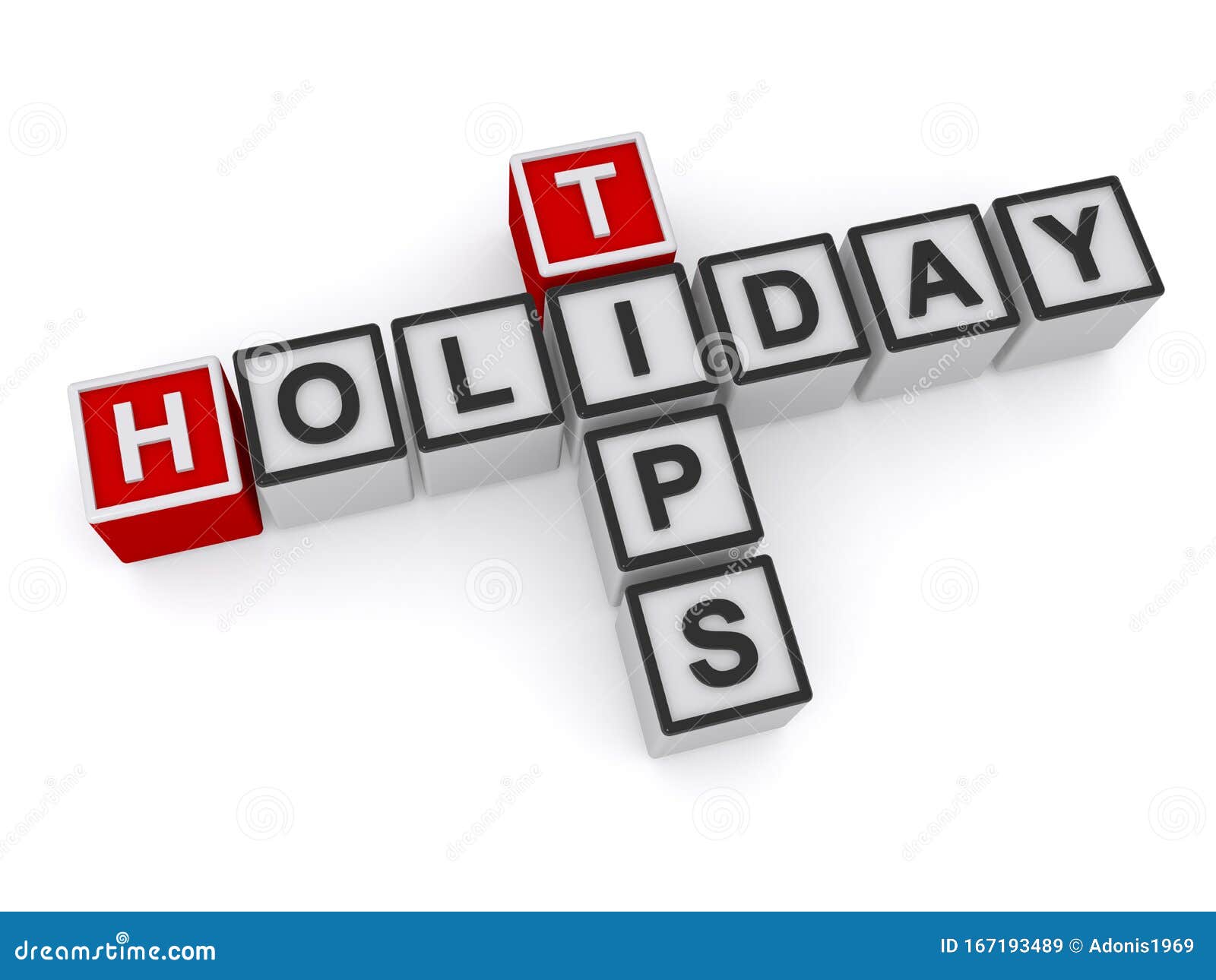 Holiday tips crossword stock illustration. Illustration of element
