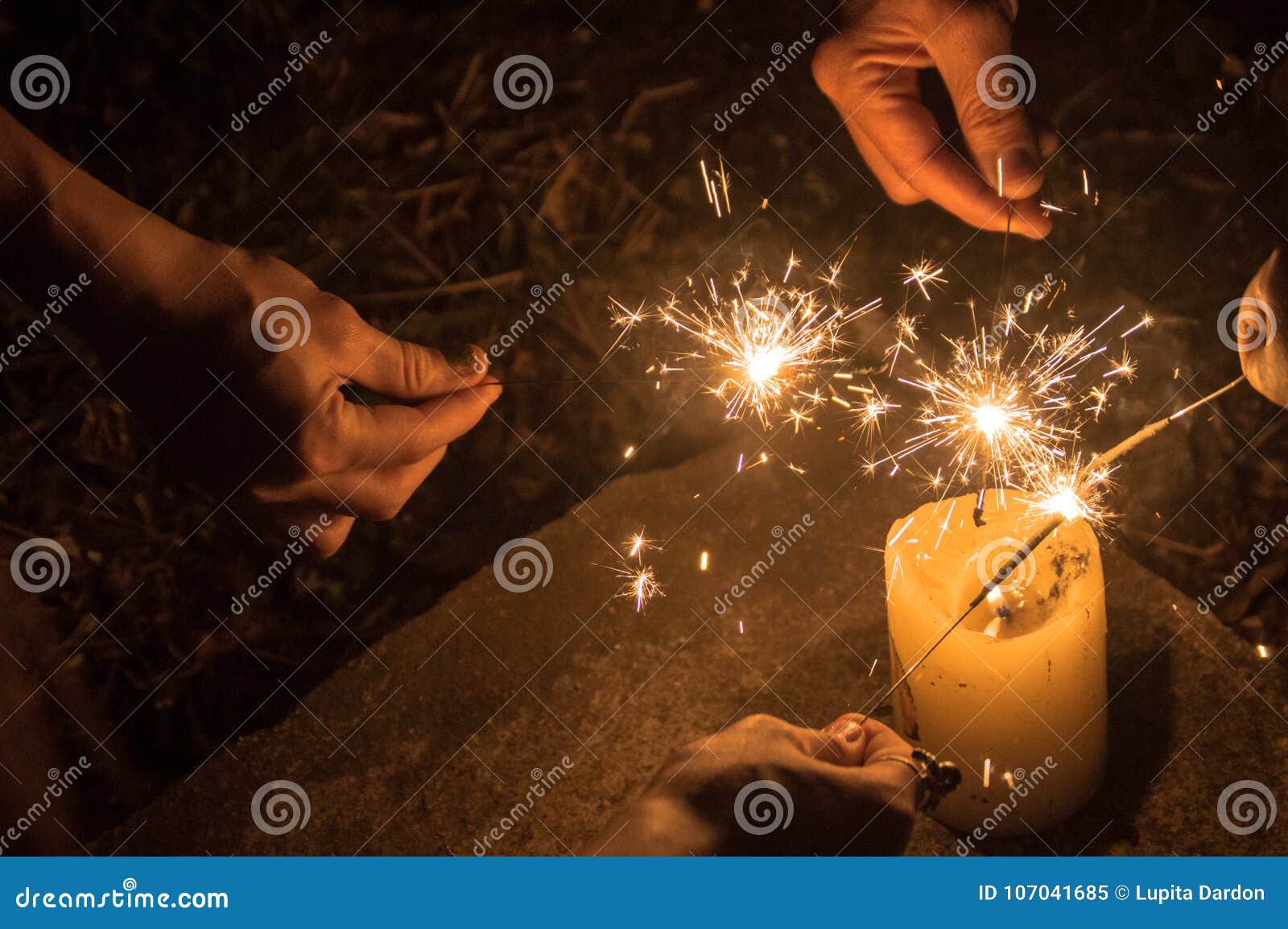 holidays celebration in guatemala with fireworks.