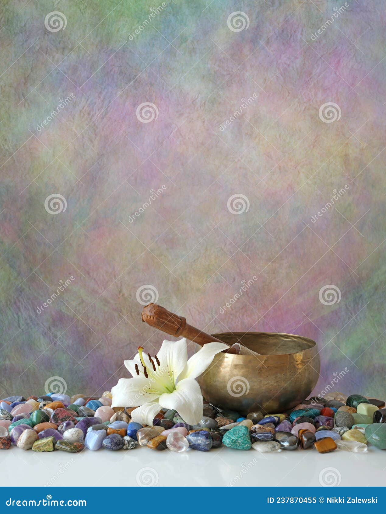 holistic shamanic therapy crystal and sound therapy concept background