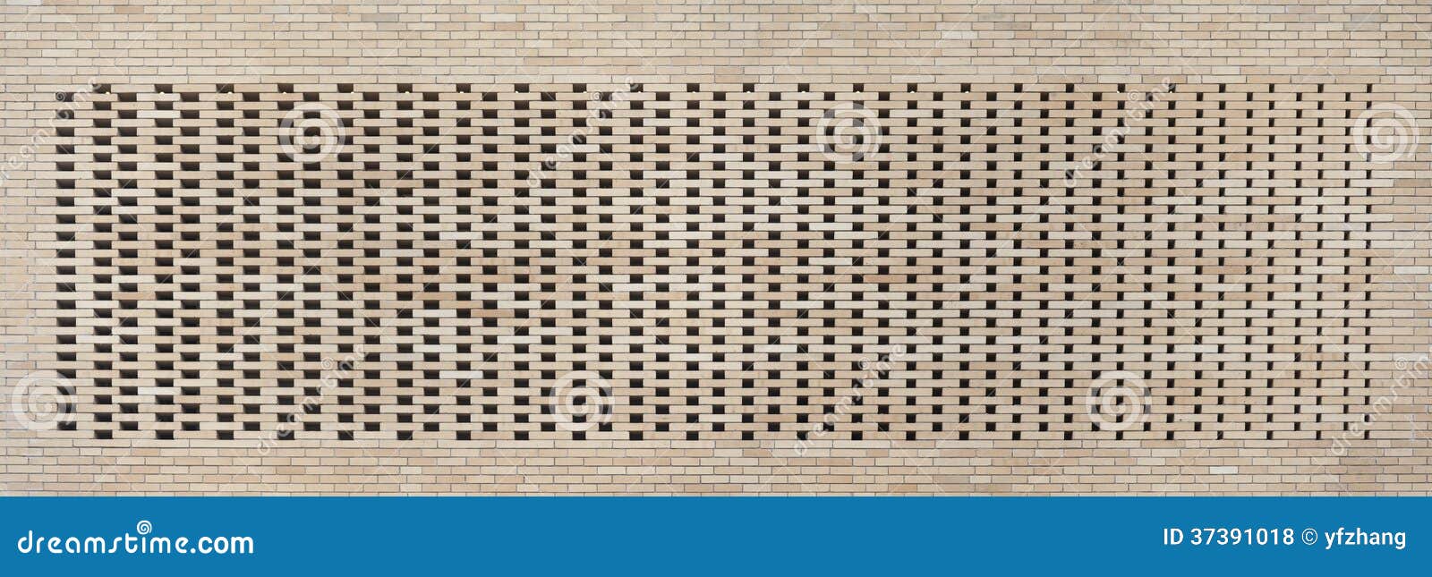 hollow brick wall texture background