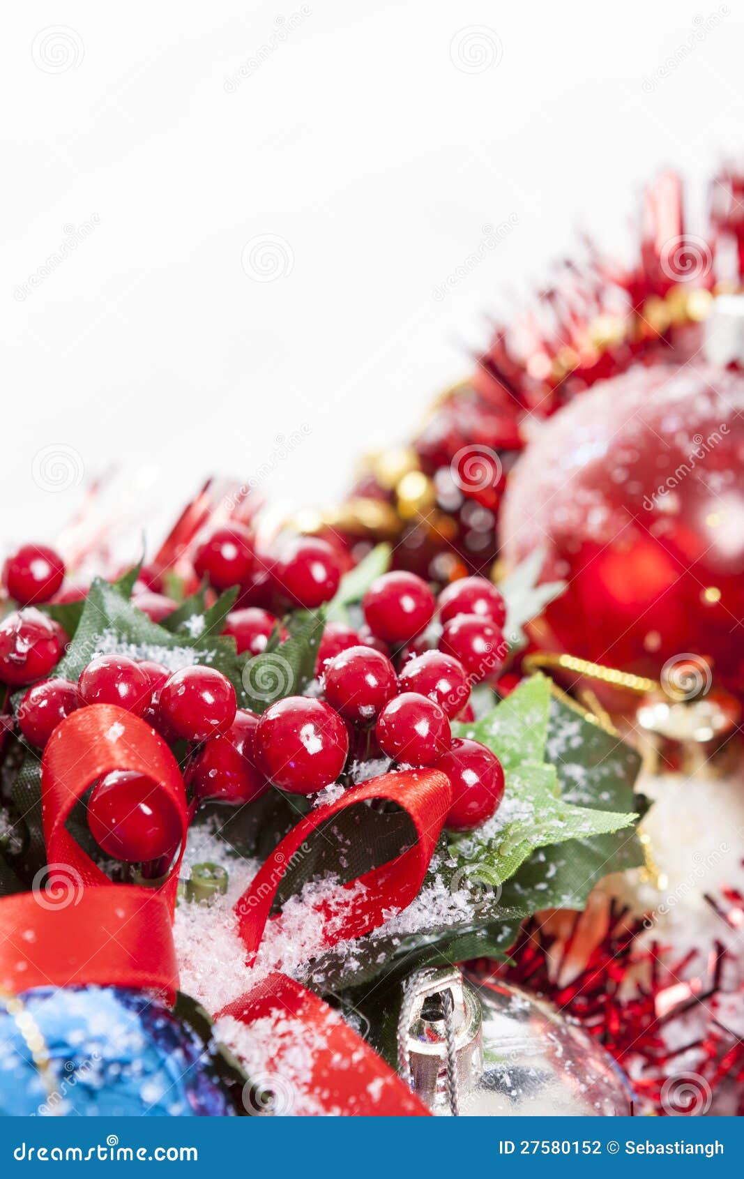 Holly Berries Christmas Decoration Stock Photo - Image of decoration ...