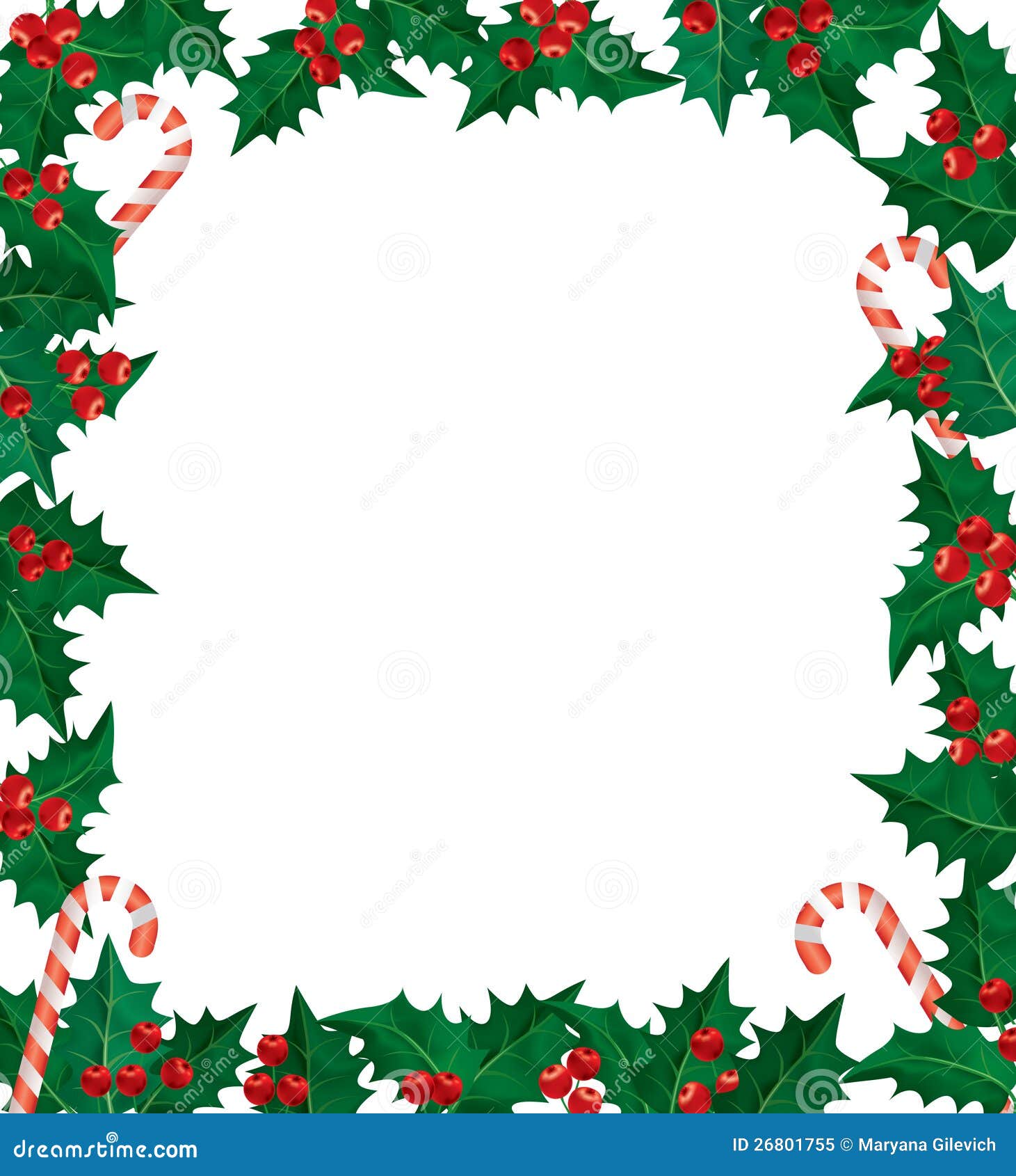 clip art borders holly leaves - photo #39