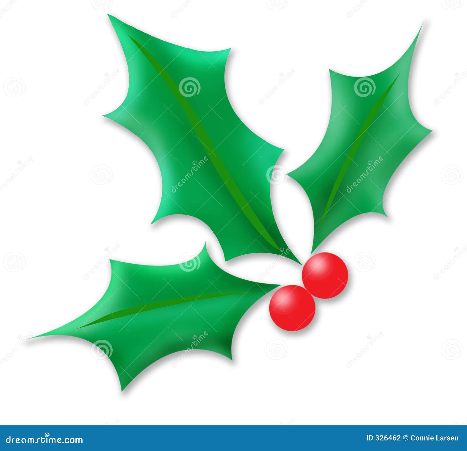 Holly sprig stock illustration. Illustration of sprig ... Holly sprig stock il