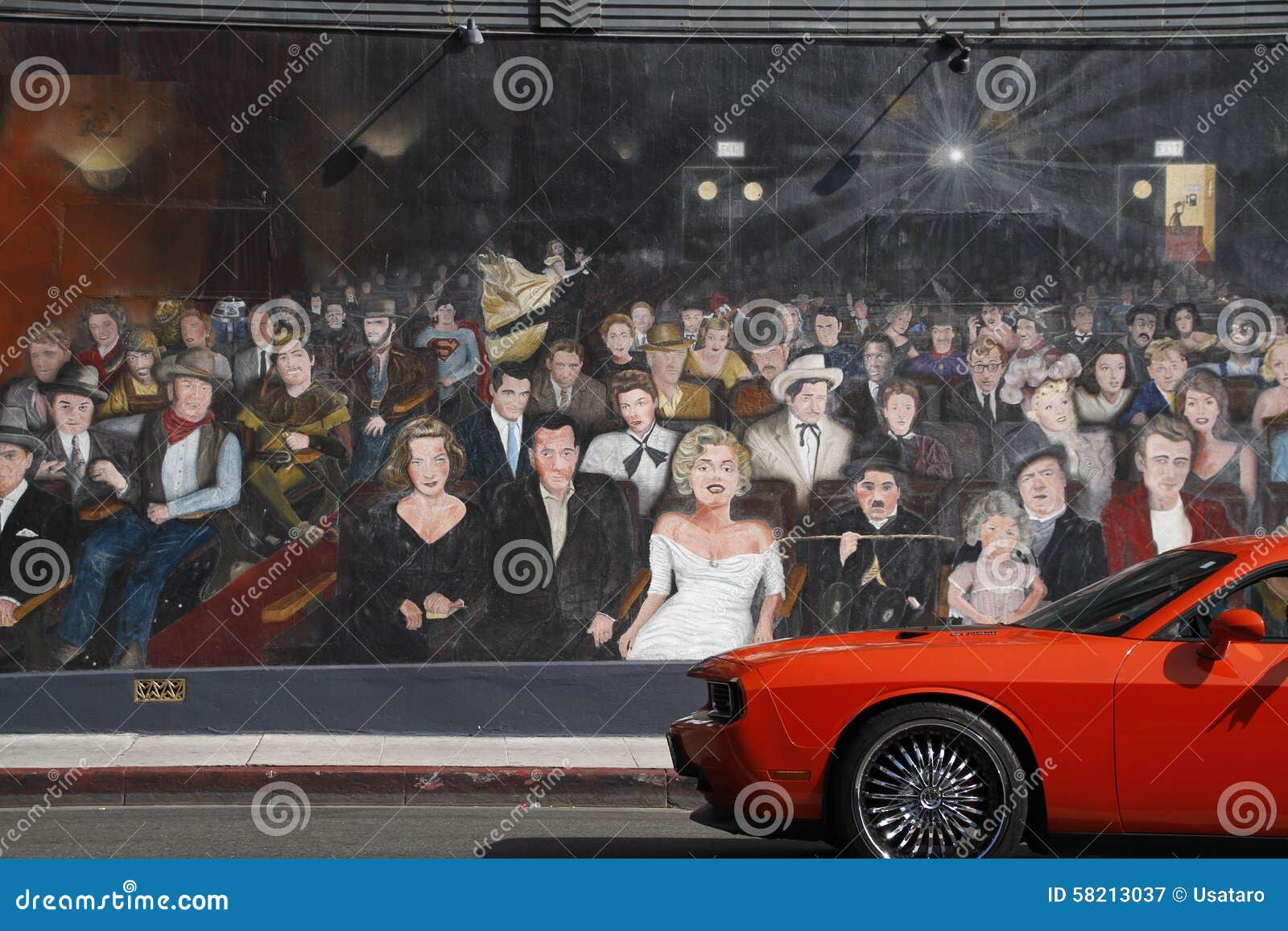 America Los Angeles,Hollywood MuralsYou are the Star Editorial