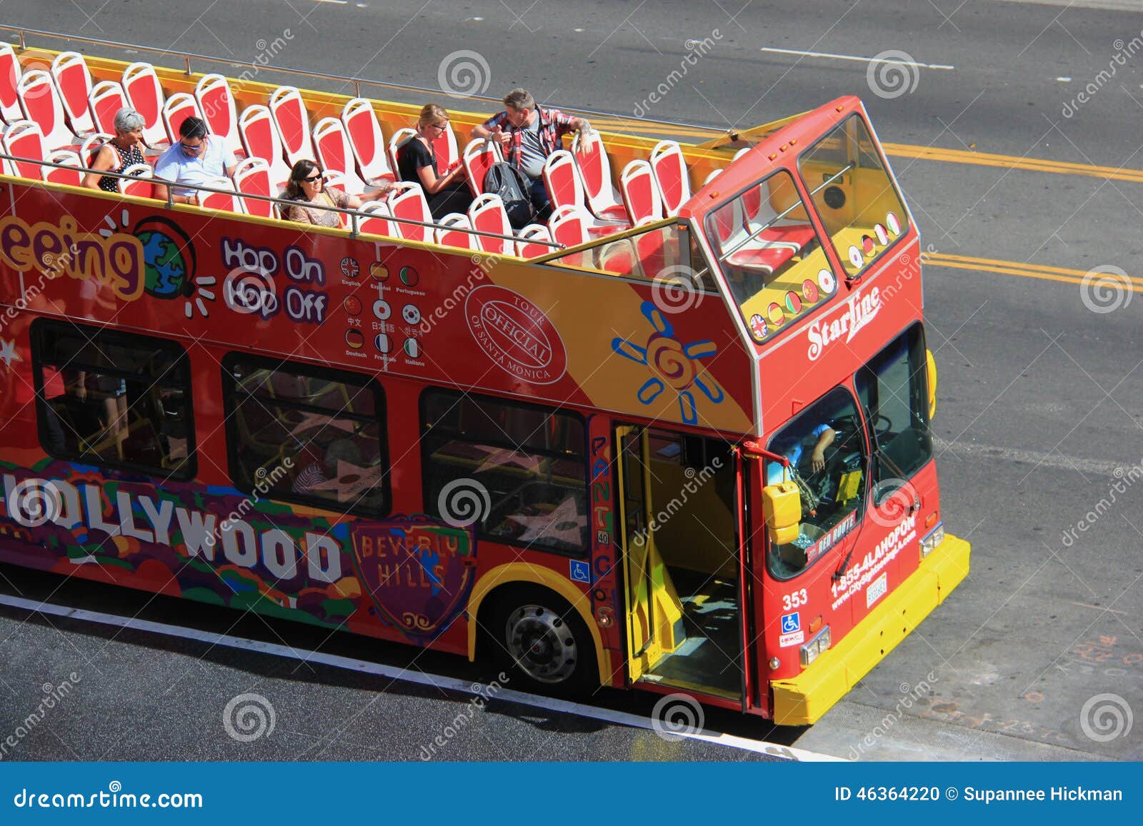 hollywood tourist bus