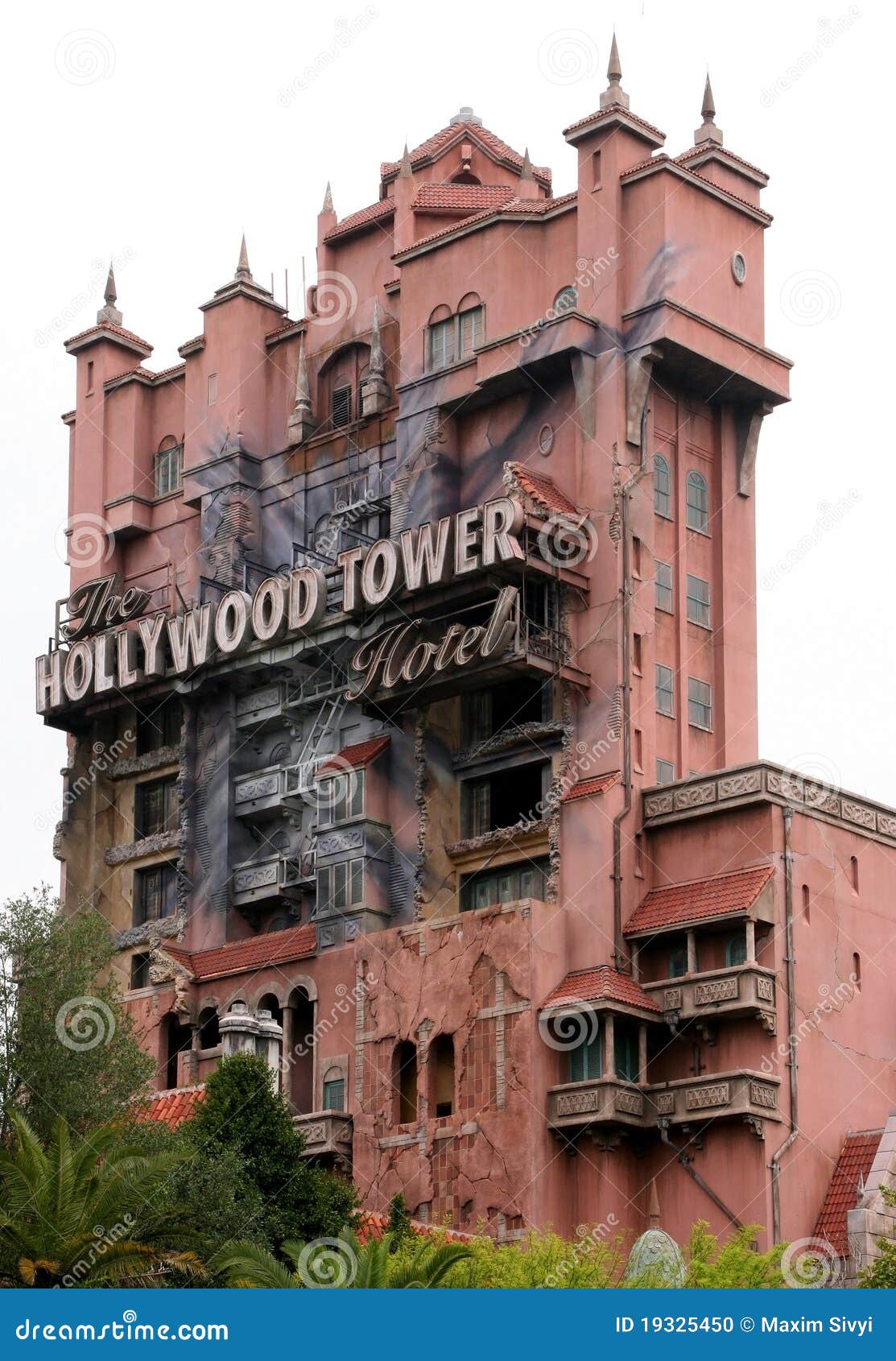Hollywood Tower of Terror editorial image. Image of hotel 