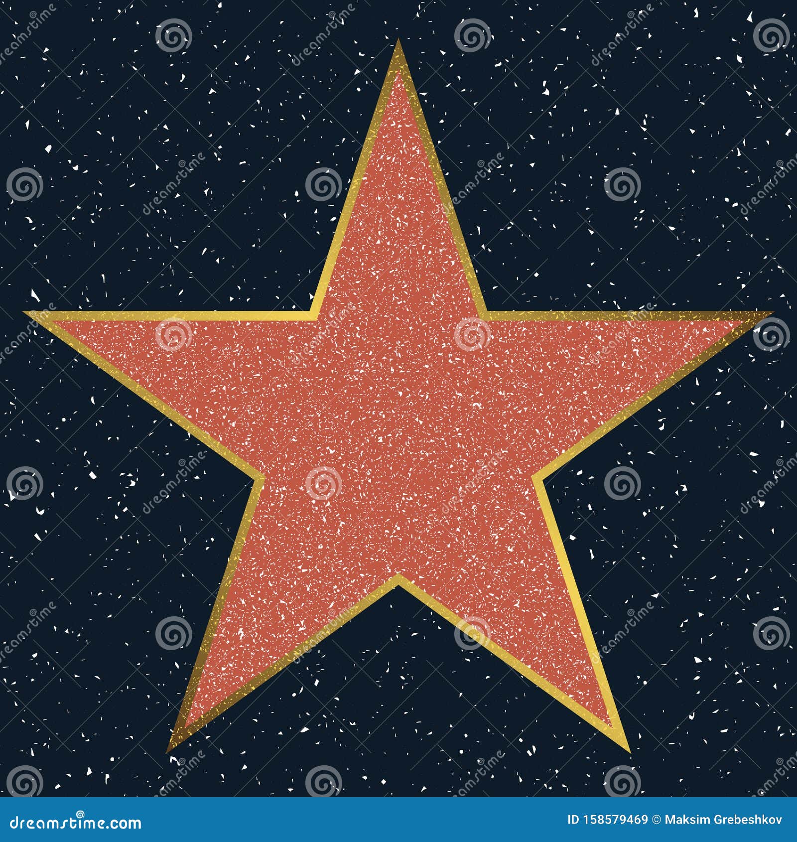 hollywood-walk-of-fame-star-blank-template-stock-illustration-illustration-of-fame