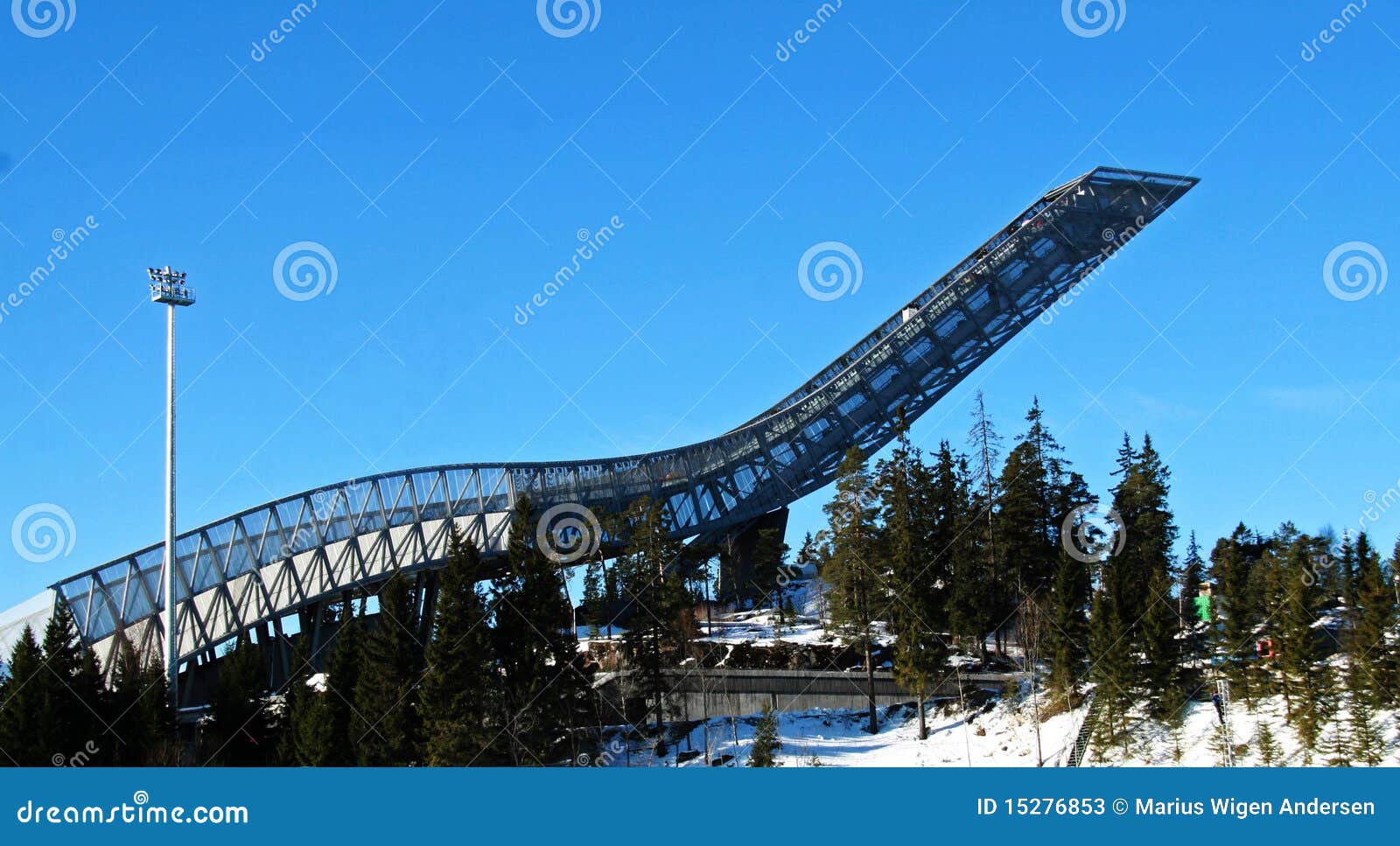 Holmenkollen New Ski Jump Hill Stock Image Image of games, sporting