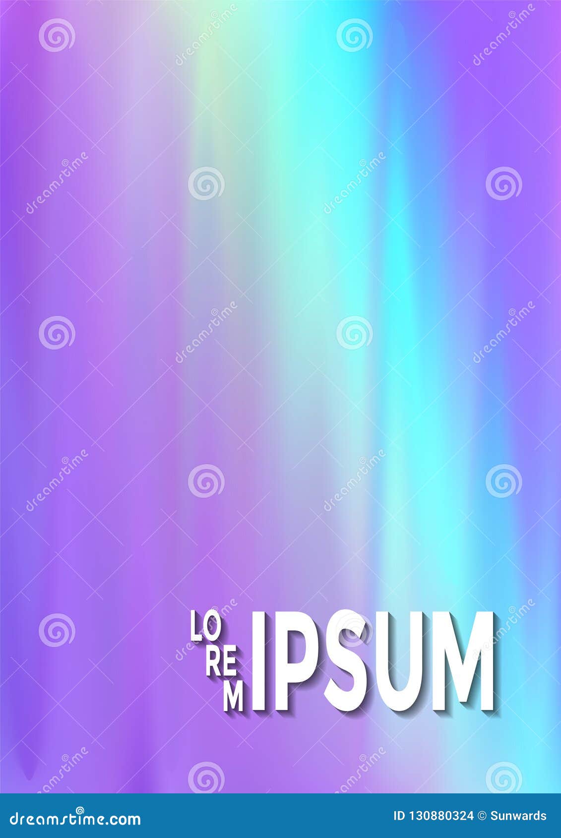 Hologram Texture Gradient Party Poster Background. Stock Vector ...