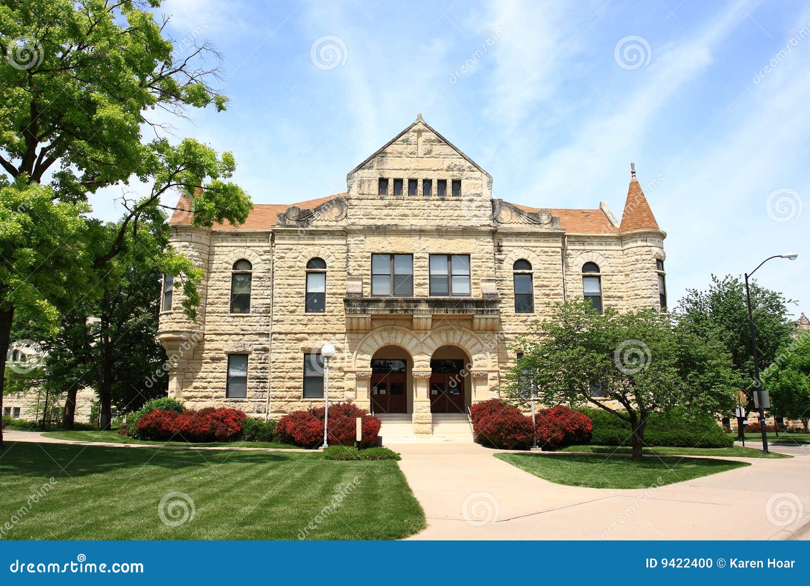Holton Pasillo Universidad De Estado De Kansas Foto de archivo