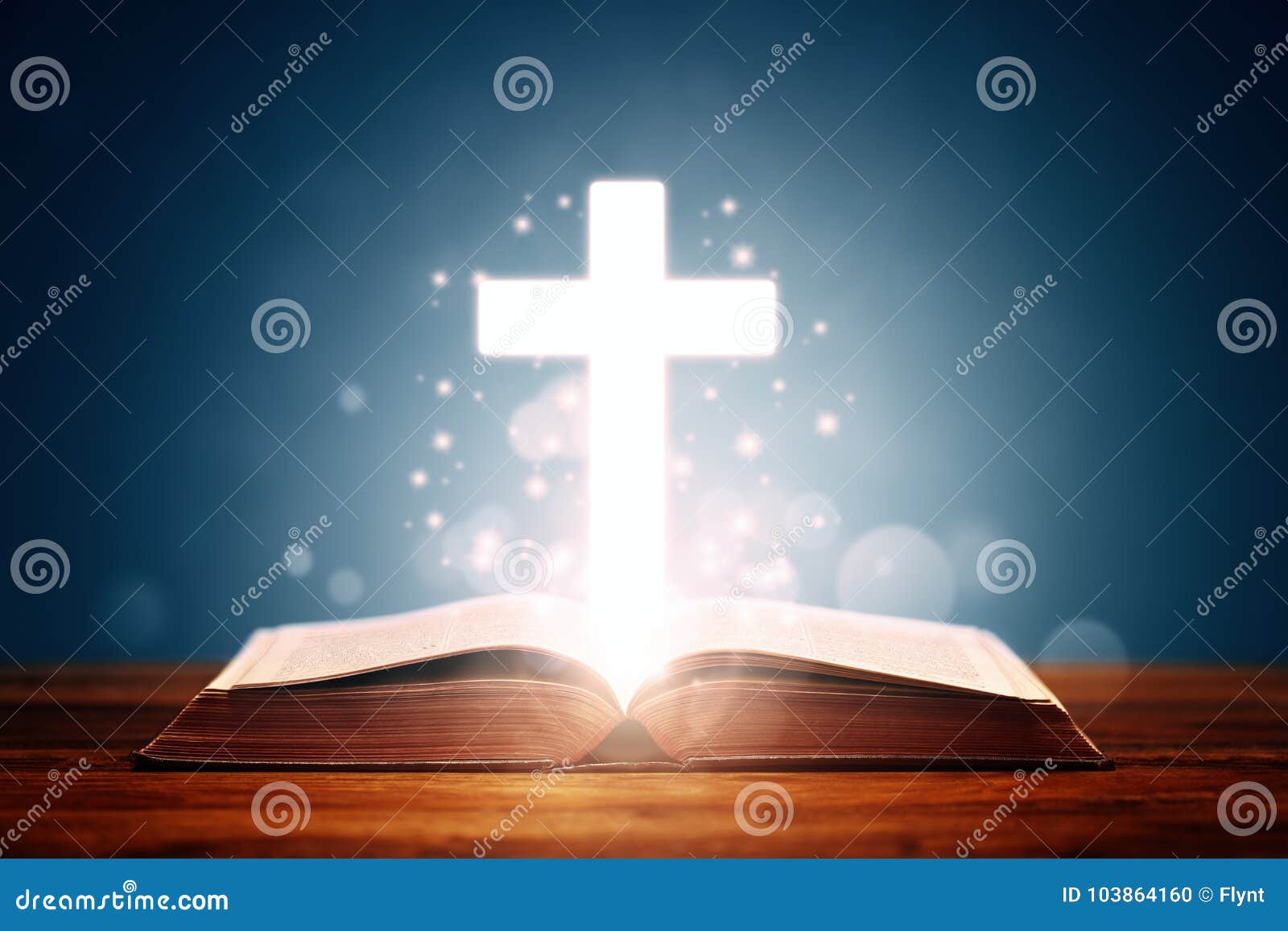 holy bible with cross