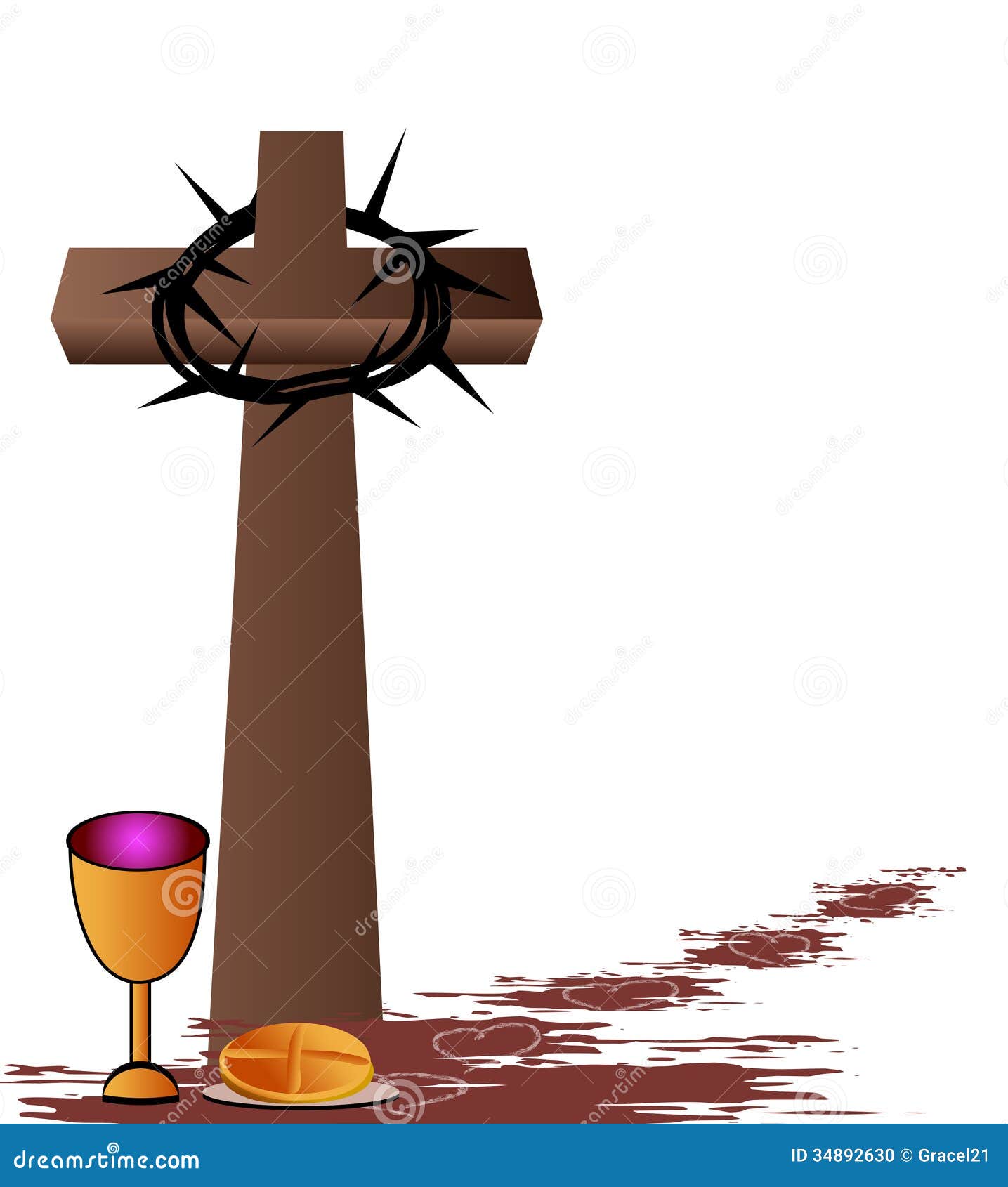 symbol holy of eucharist and sign Holy Image: Communion 34892630 Stock   Photo