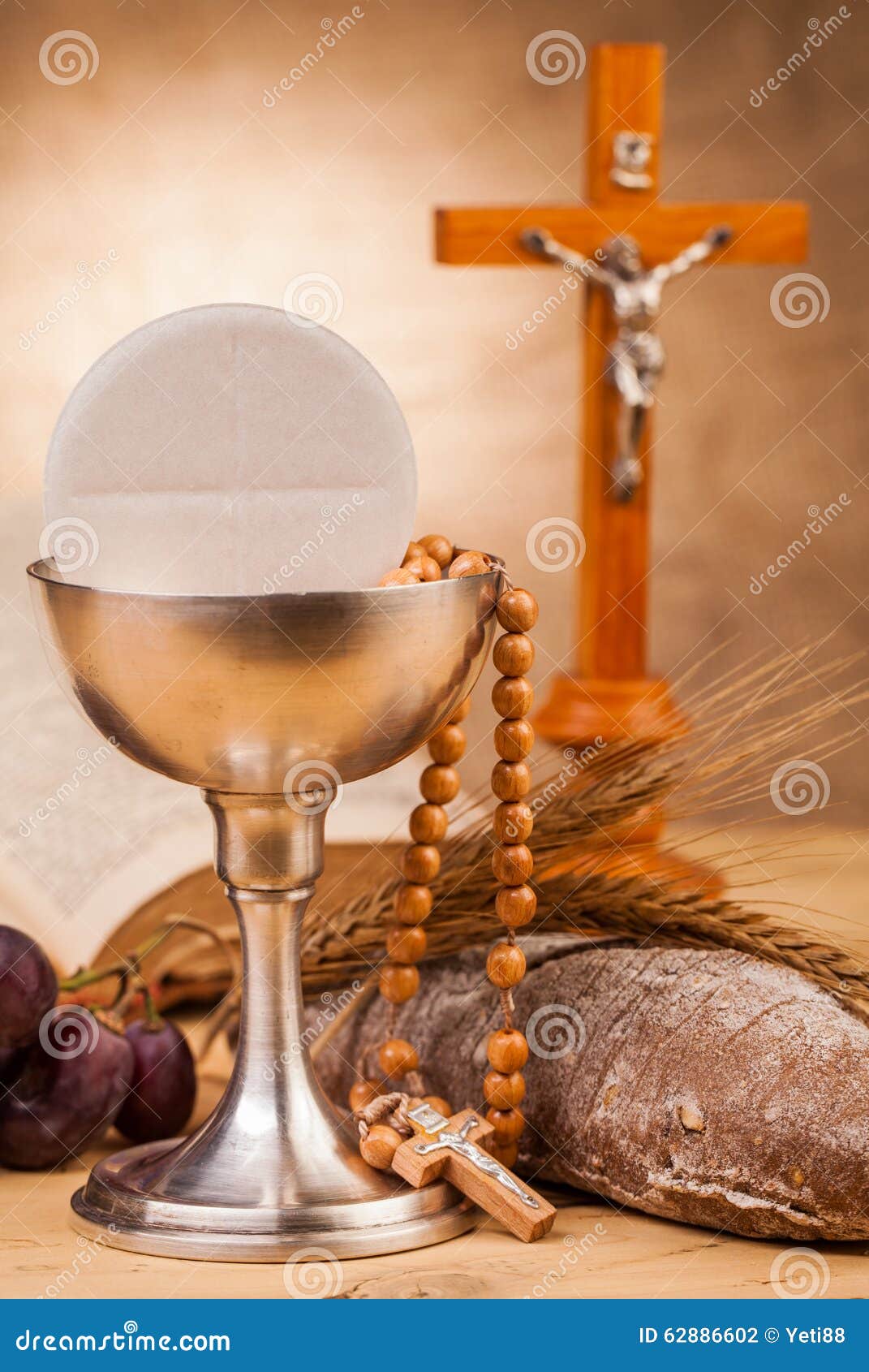 Holy communion composition stock photo. Image of bread ...