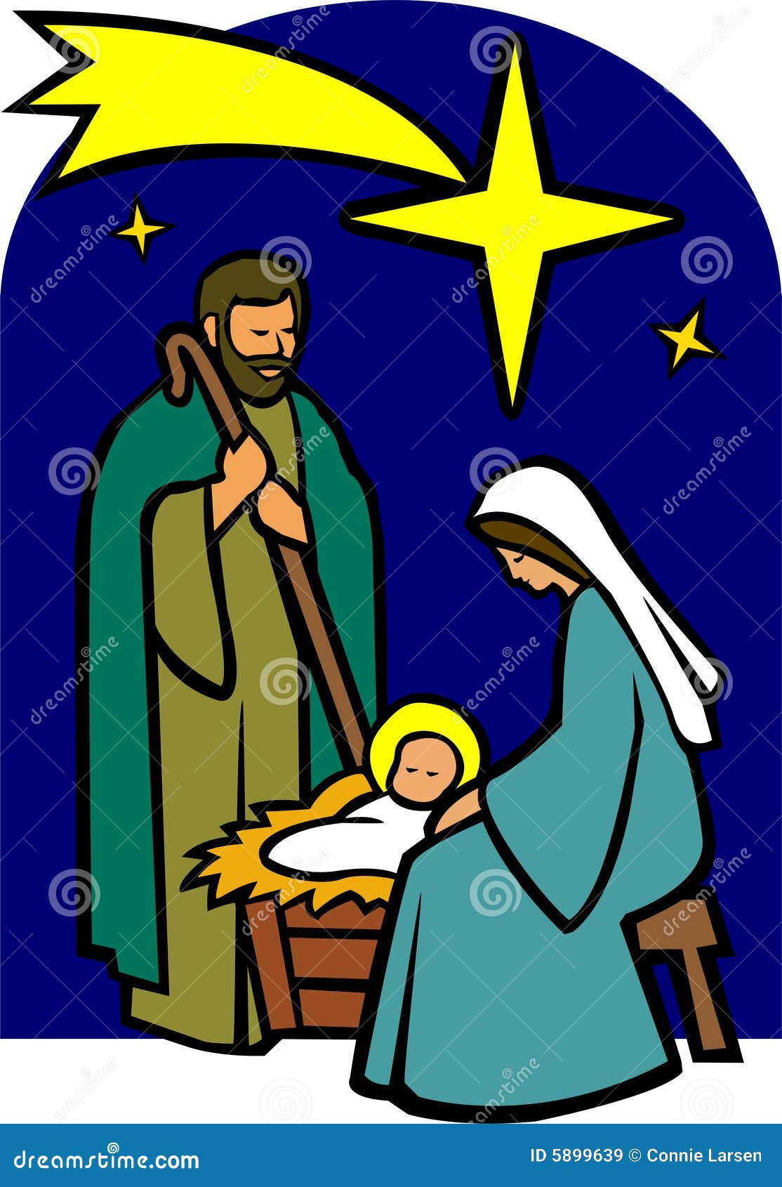 Holy Family Nativity/eps stock vector. Illustration of manger ...