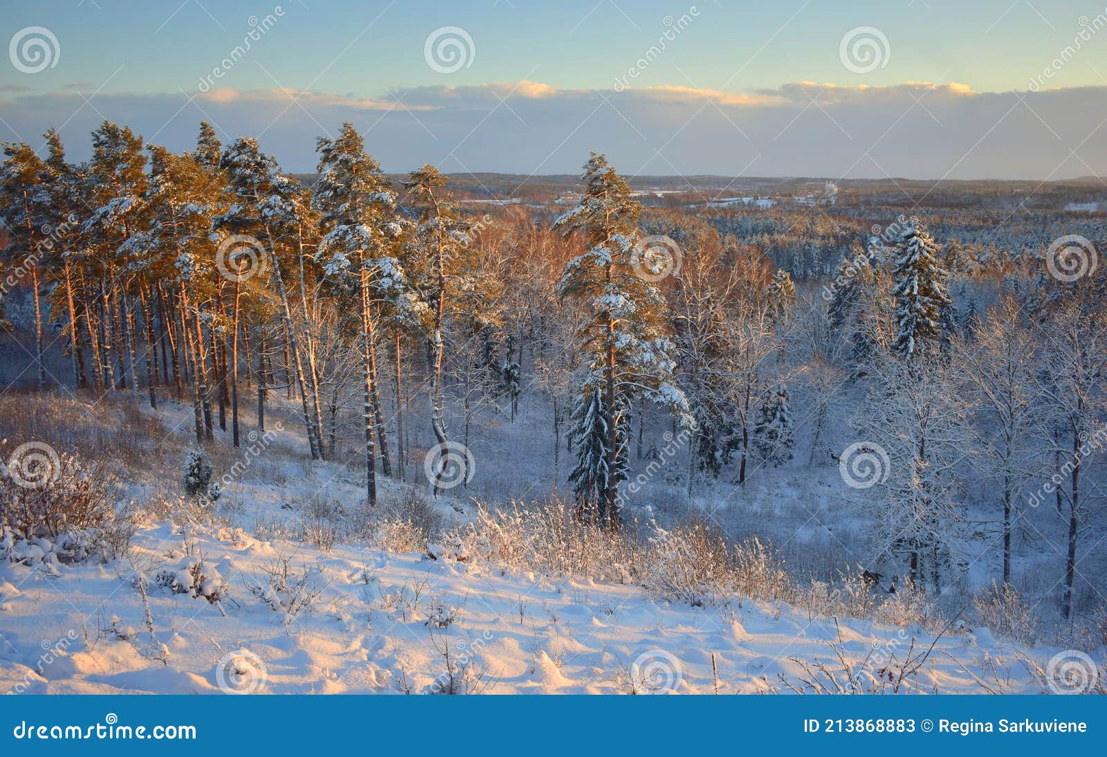 Hill Girnikai,Kurtuvenai Regional Stock Image - Image of atmospheric: 213868883