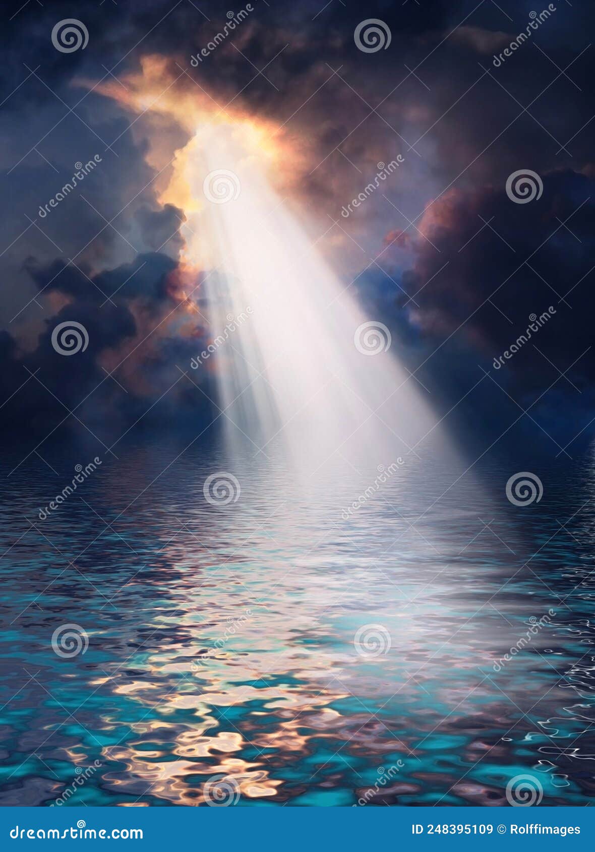 Holy Light from Sky illustration. Illustration of cloudscape -