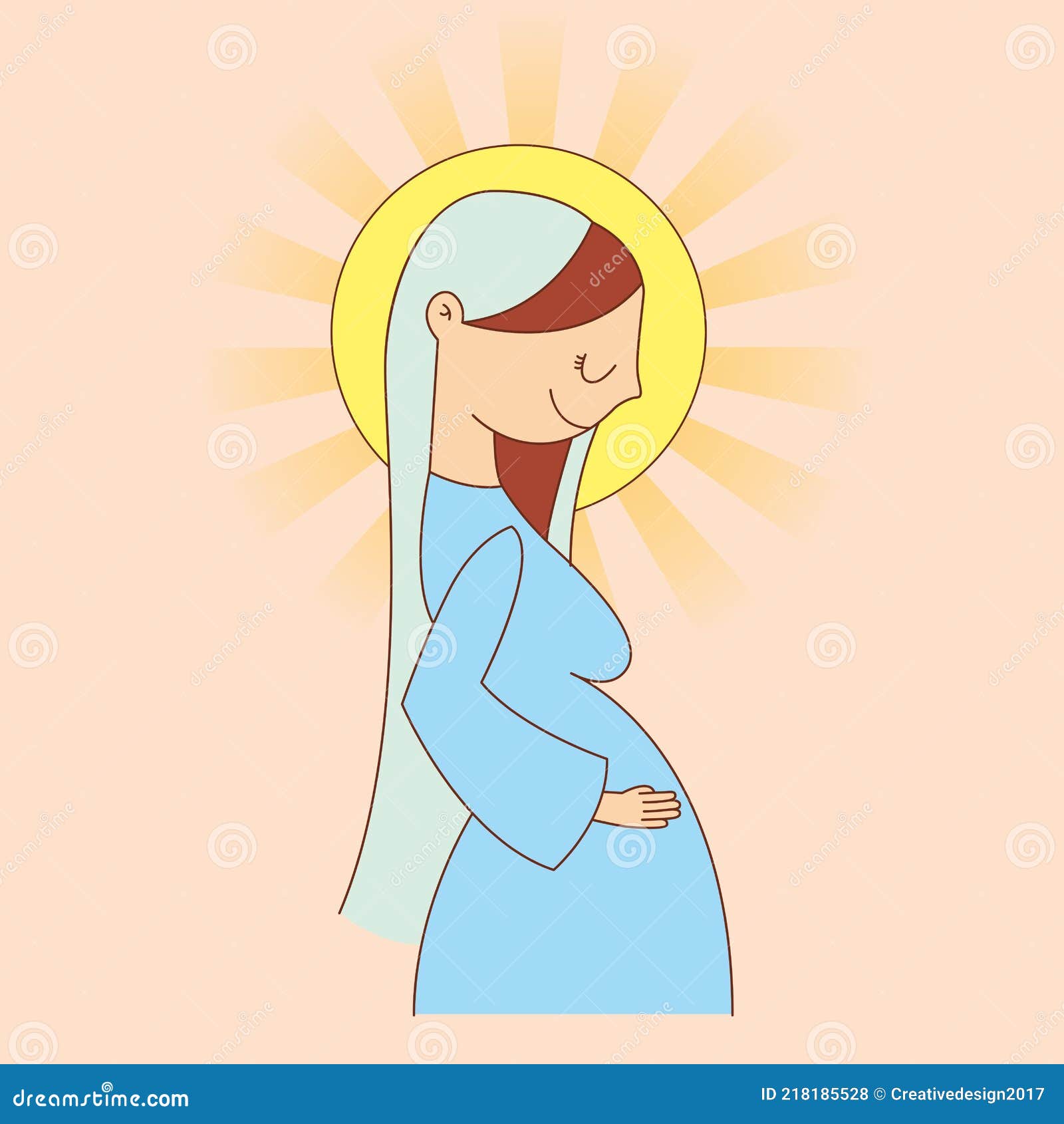 Holy mary cartoon stock vector. Illustration of catholicism - 218185528 Holy mary cartoon stock vector. Illustration of catholicism - 218185528