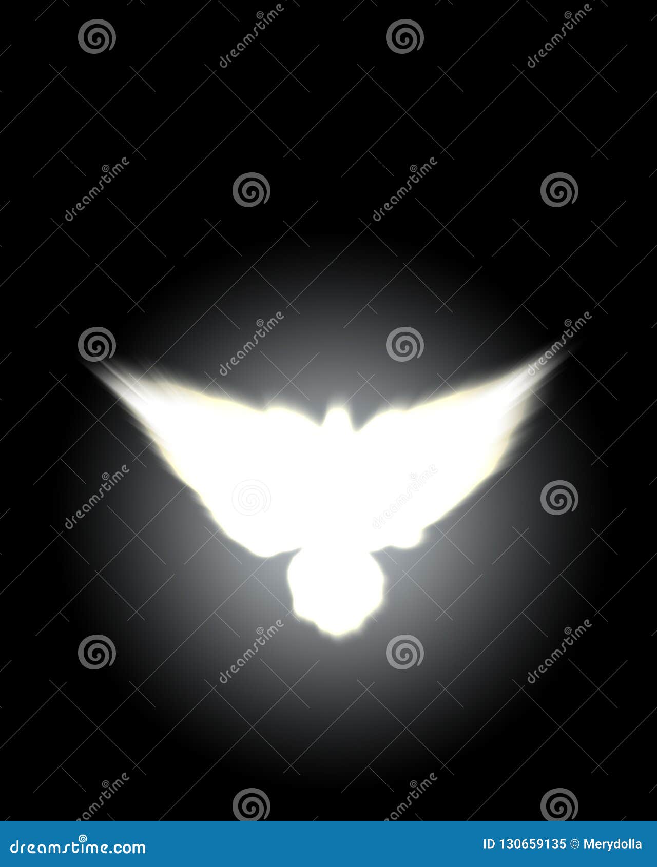 Holy sign of a white dove stock image. Image of abstract - 130659135