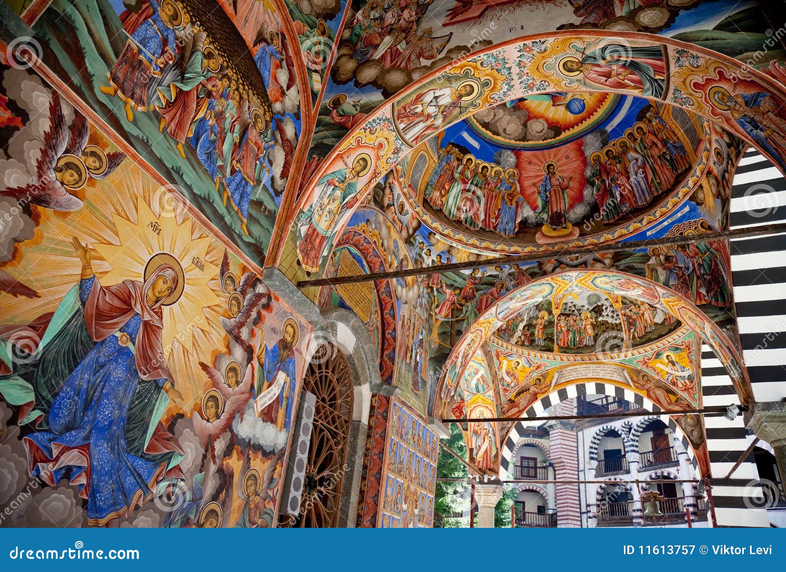 holy virgin rila monastery fresco