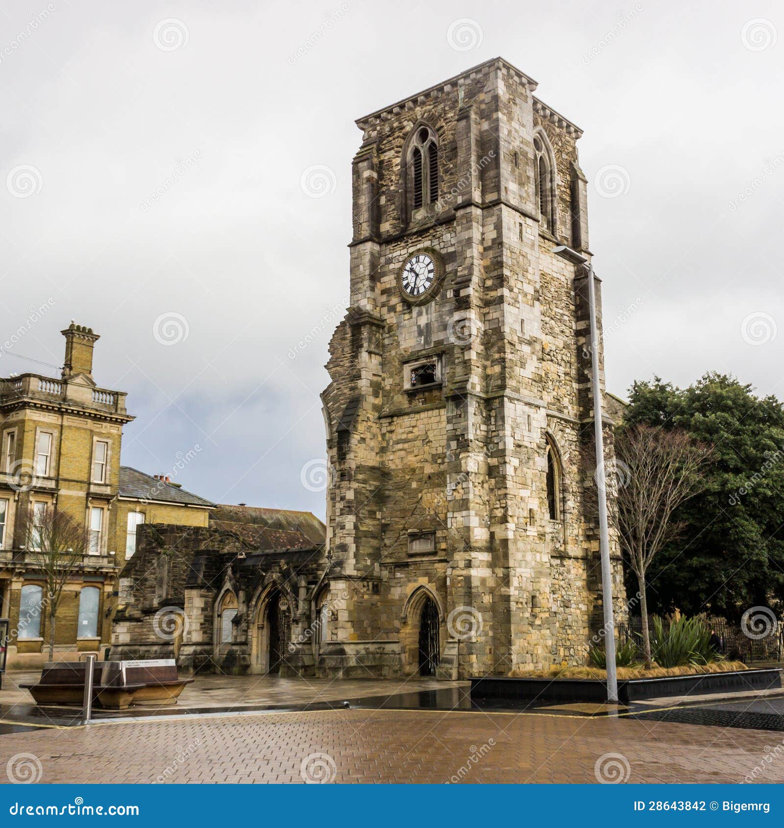 Holyrood Church stock photo. Image of building, tower 28643842