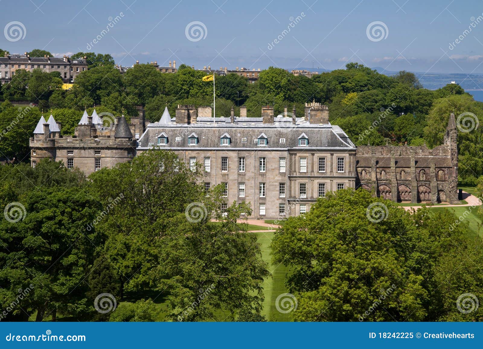 Holyrood House, Edinburgh stock image. Image of attraction 18242225