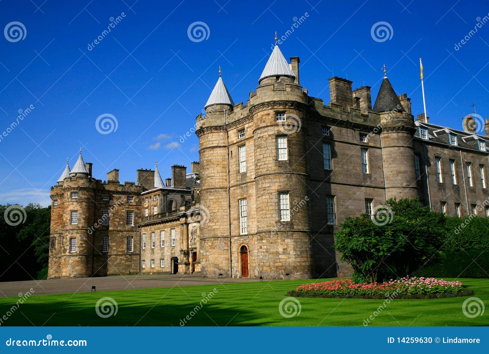 holyrood palace and gardens, edinburgh, scotland