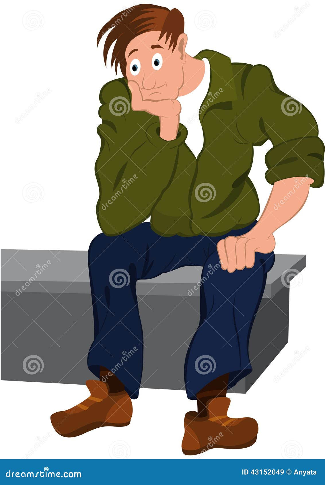 Hombre De La Historieta En Chaqueta Verde Y Los Pantalones Azules Que Se Sientan En El Banco Ilustración del Vector - Ilustración de retro, hombre: 43152049 Hombre De La Historieta En Chaqueta Verde Y Los Pantalones Azules Que Se Sientan En El Banco Ilustración del Vector - Ilustración de retro, hombre: 43152049