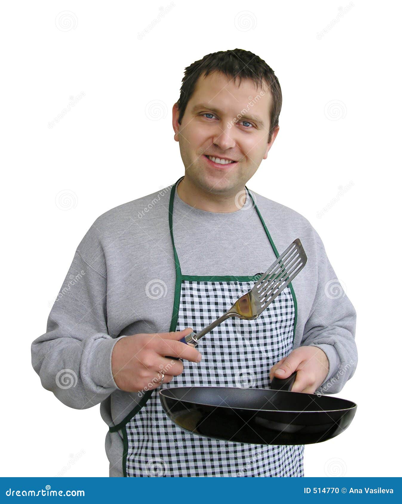 Sinceridad Londres Accidentalmente Hombre En Cocinar Del Delantal Foto de archivo - Imagen de cacerola,  sabroso: 514770
