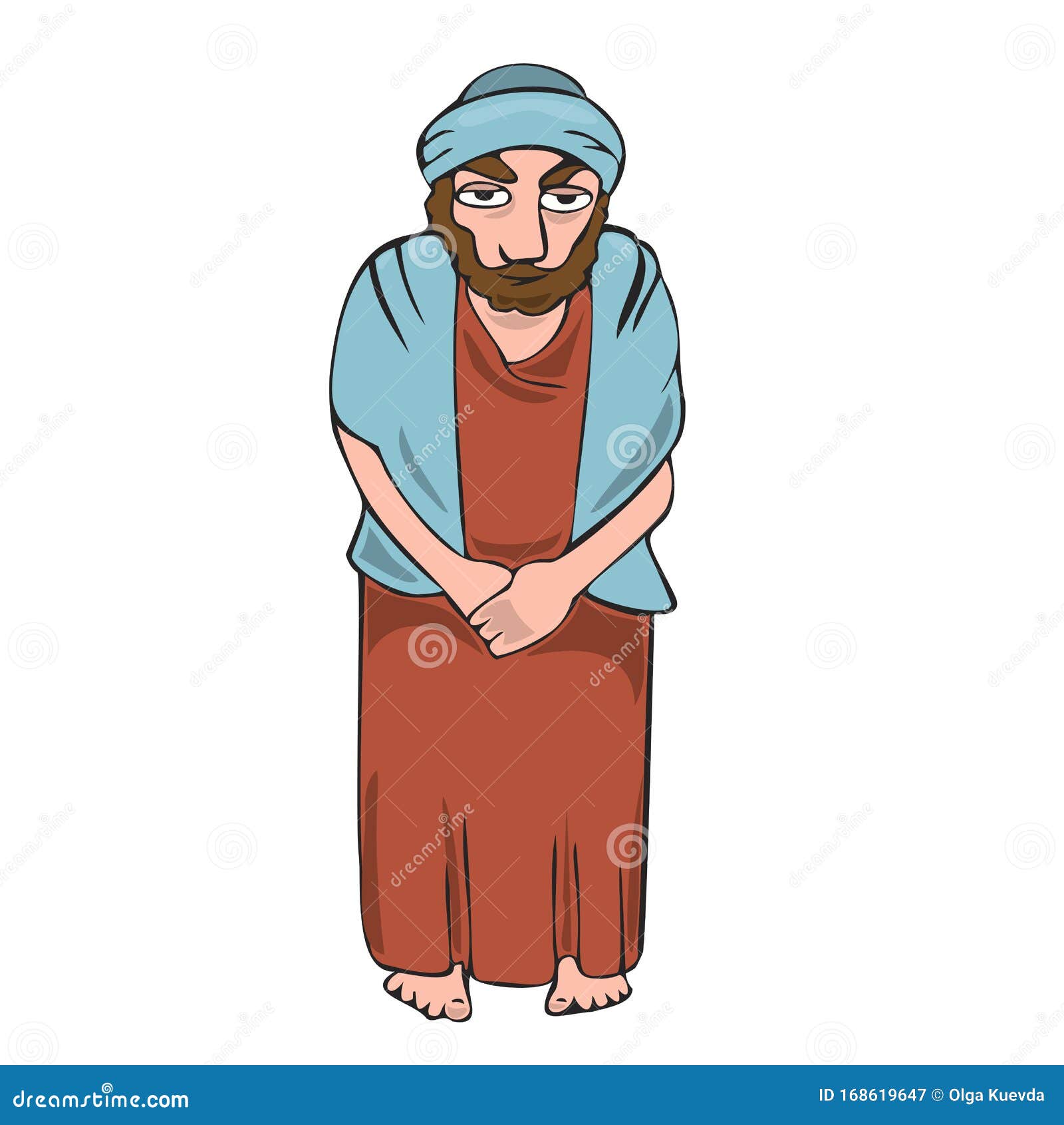 Hombre Judío Vestido Con Ropa Antigua Ilustración del Vector - Ilustración  de traje, tebeos: 168619647