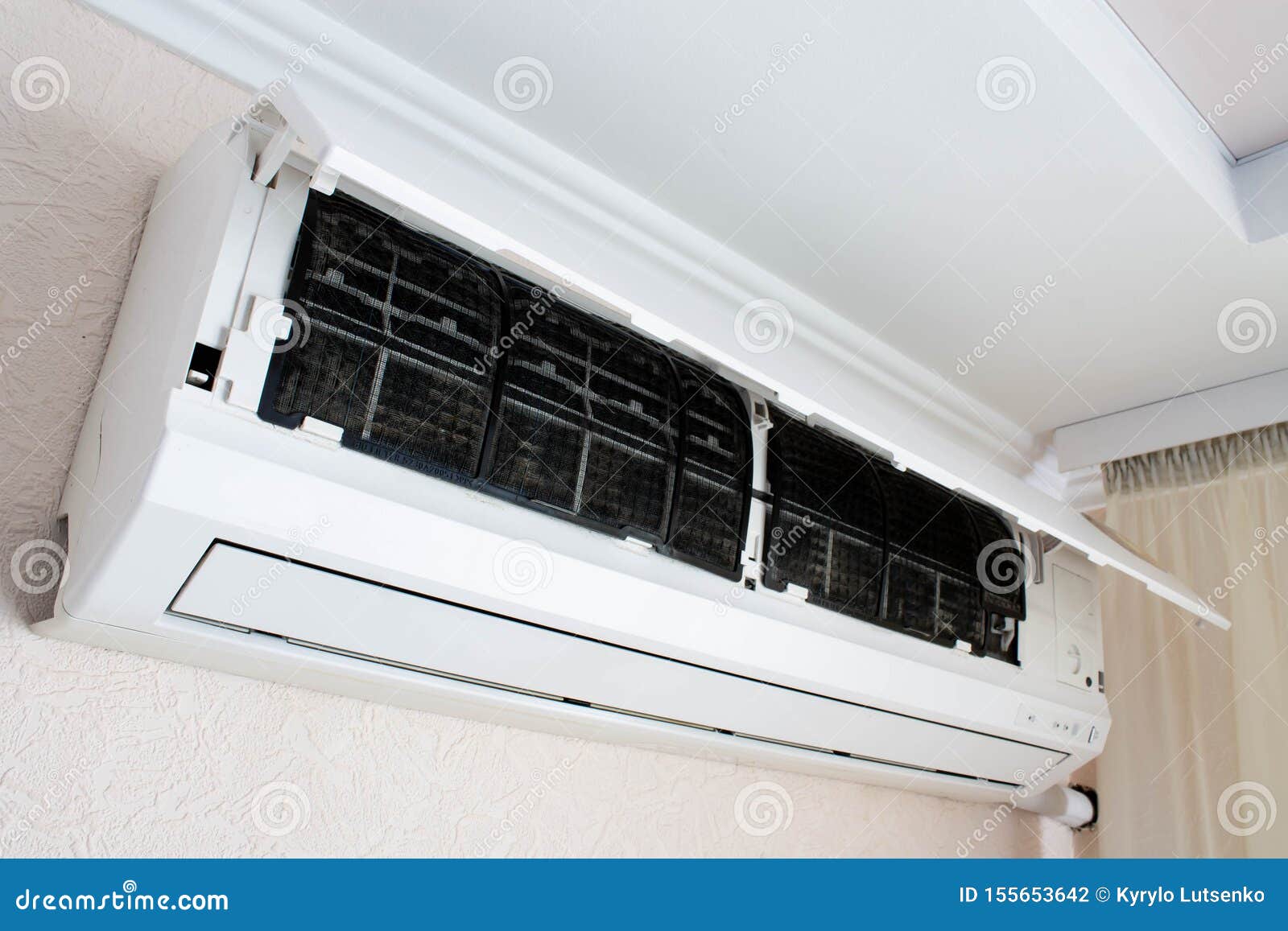 Home Air Conditioner Open for Cleaning Stock Photo Image of device, heat 155653642